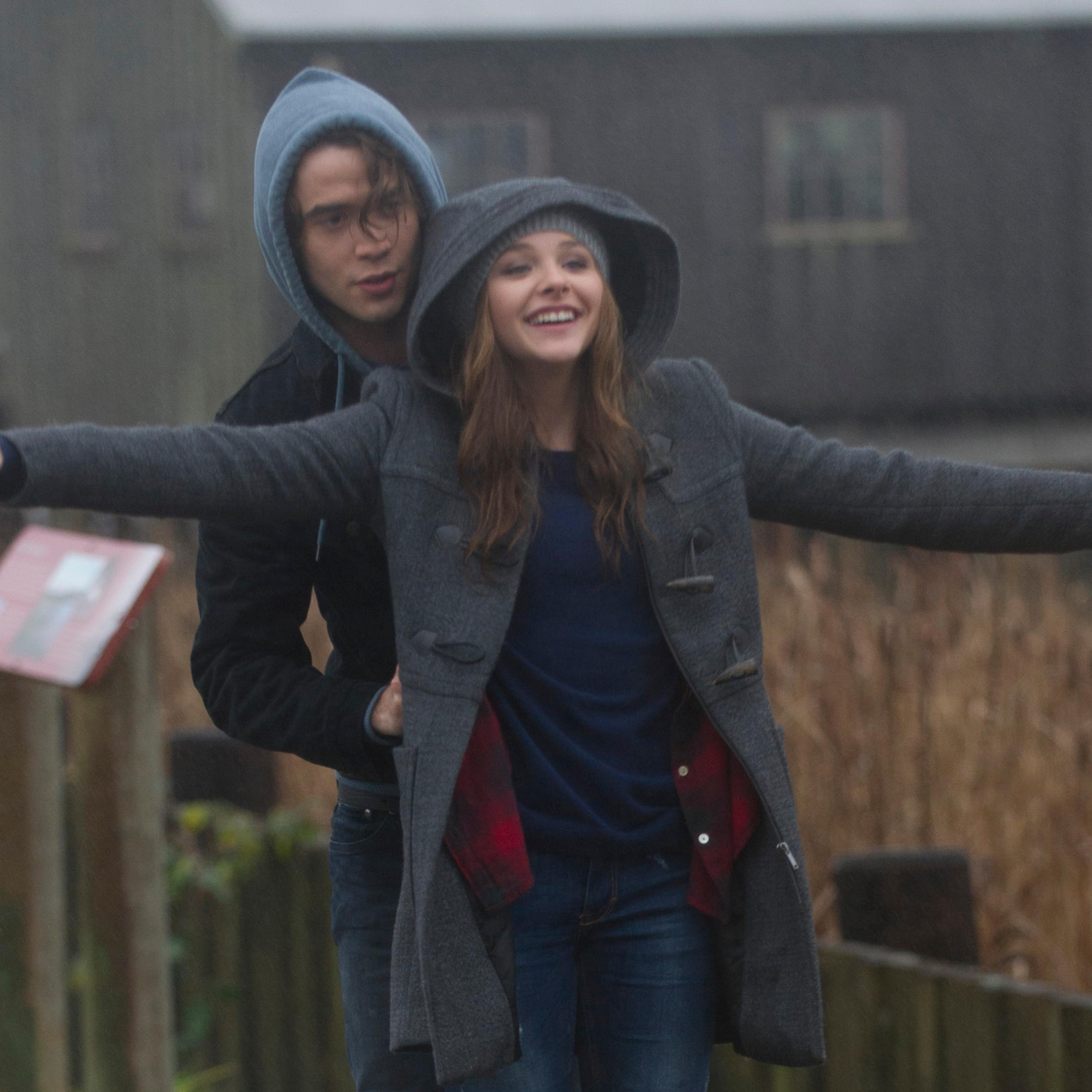 From left: Jamie Blackley and Chloe Grace Moretz in If I Stay.