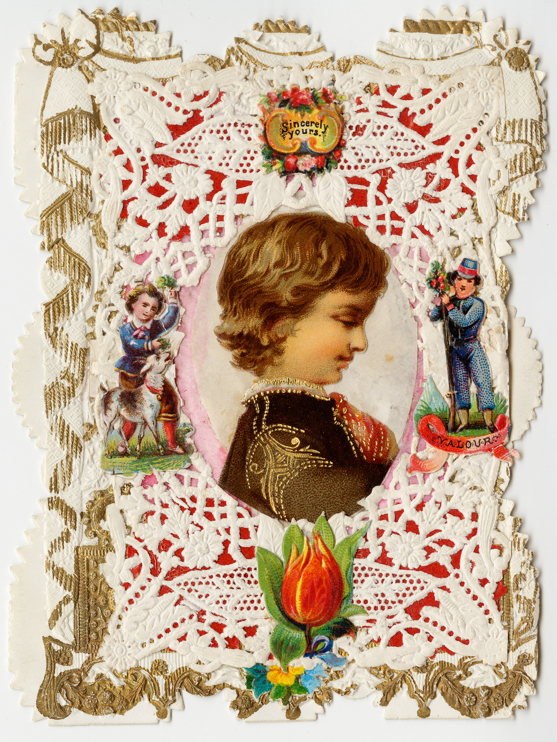 Esther Howland Valentine's Day card ca. 1870s.