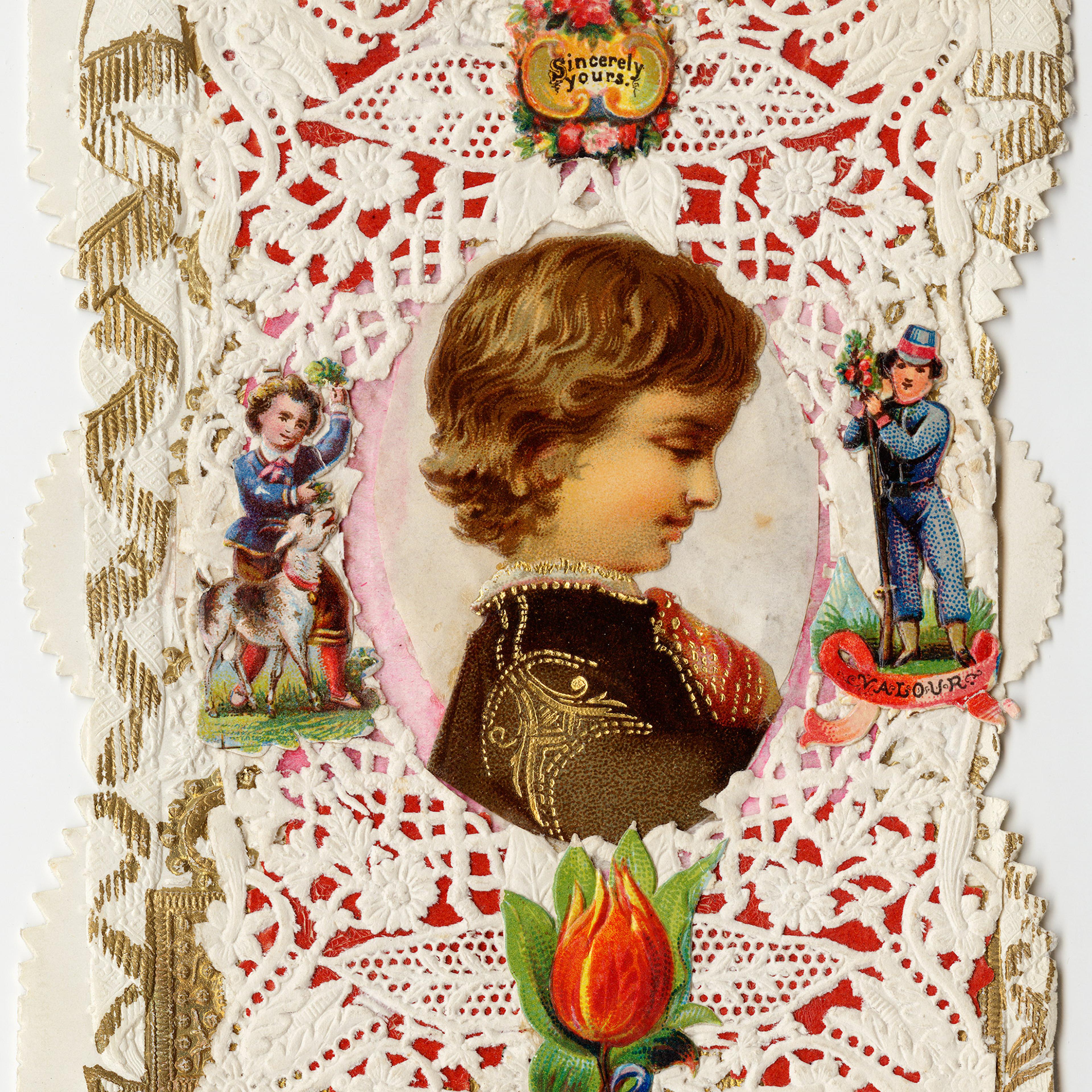 Esther Howland Valentine's Day card ca. 1870s.