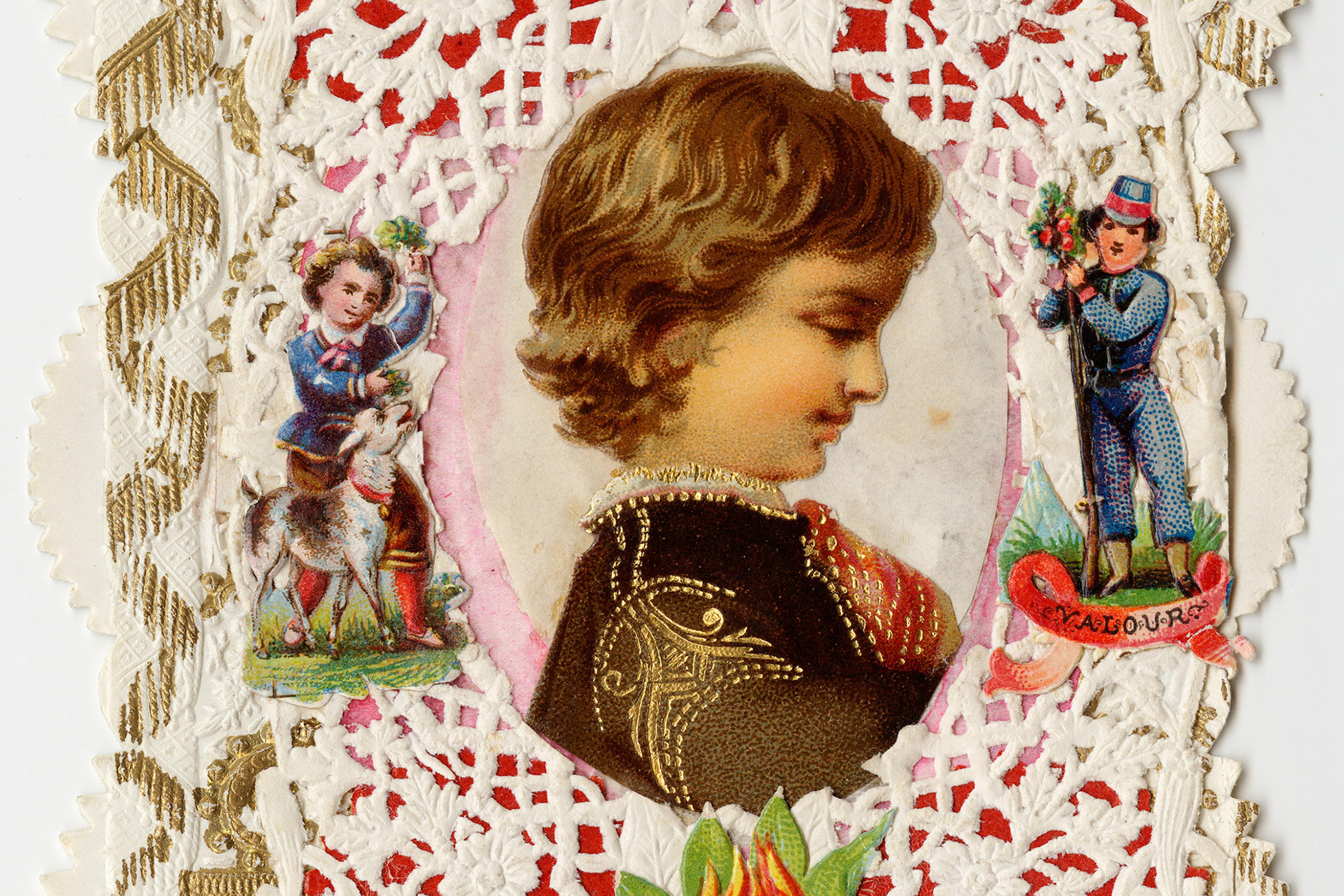 Esther Howland Valentine's Day card ca. 1870s.