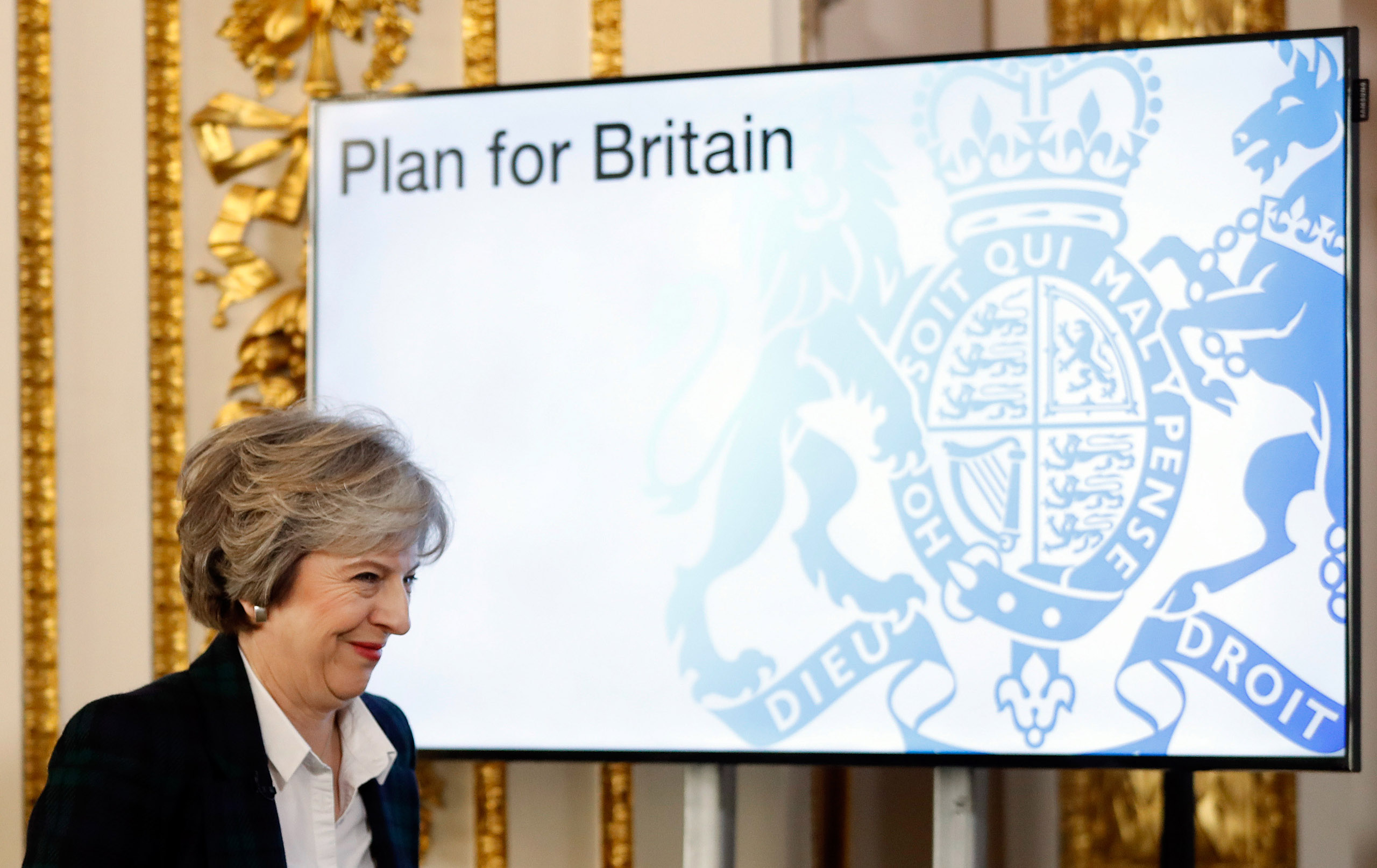 The British Prime Minister Delivers Her Brexit Speech