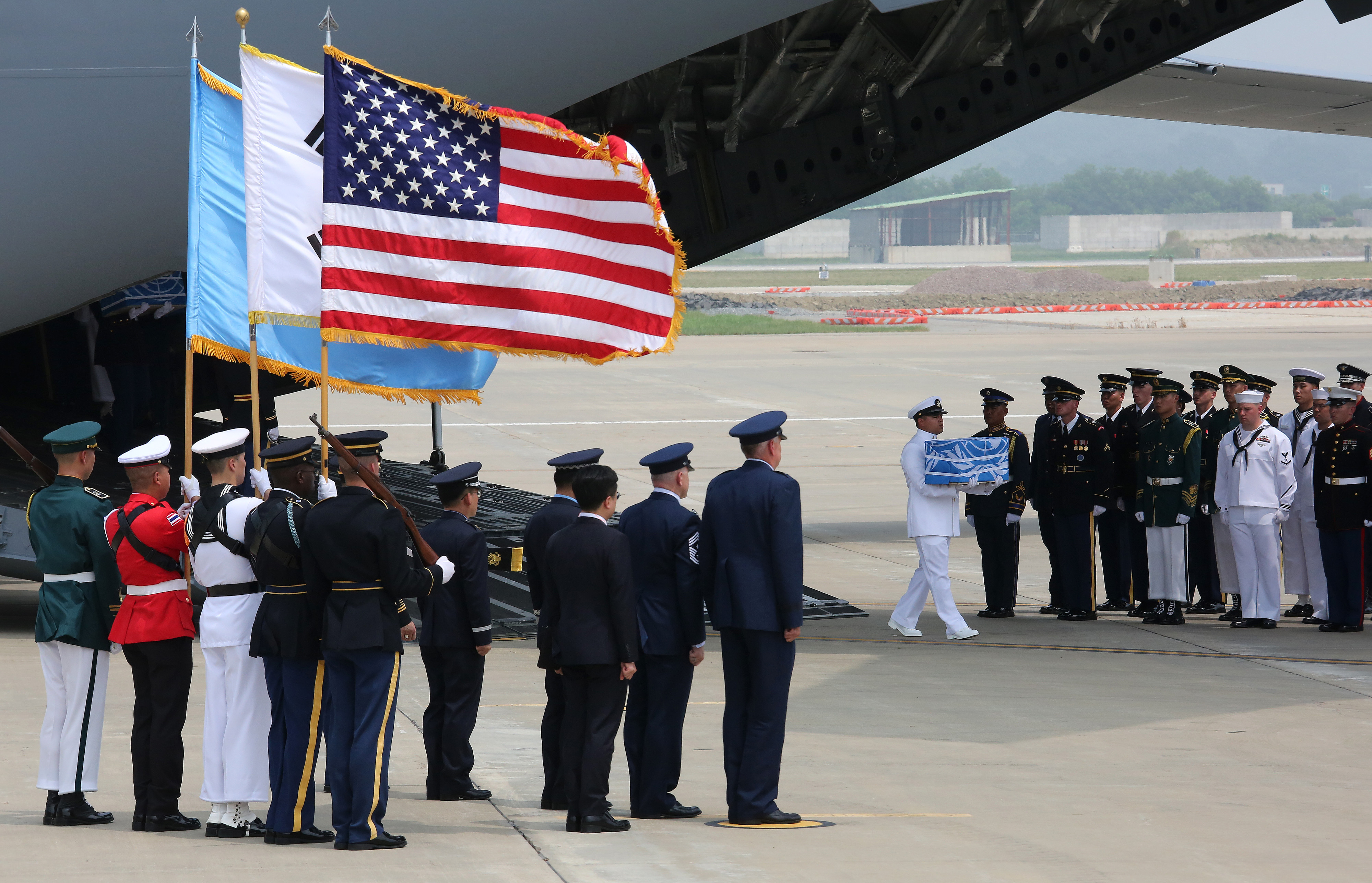 TOPSHOT-SKOREA-NKOREA-US-POLITICS-DIPLOMACY-REMAINS