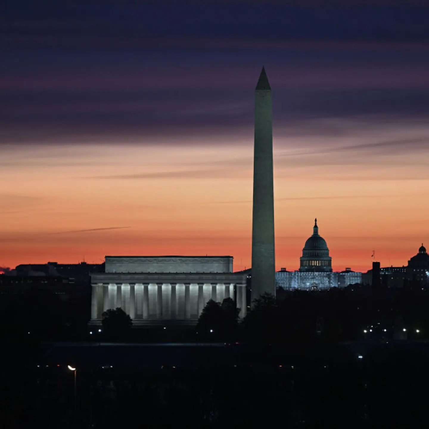 Sunrise in Washington D.C.
