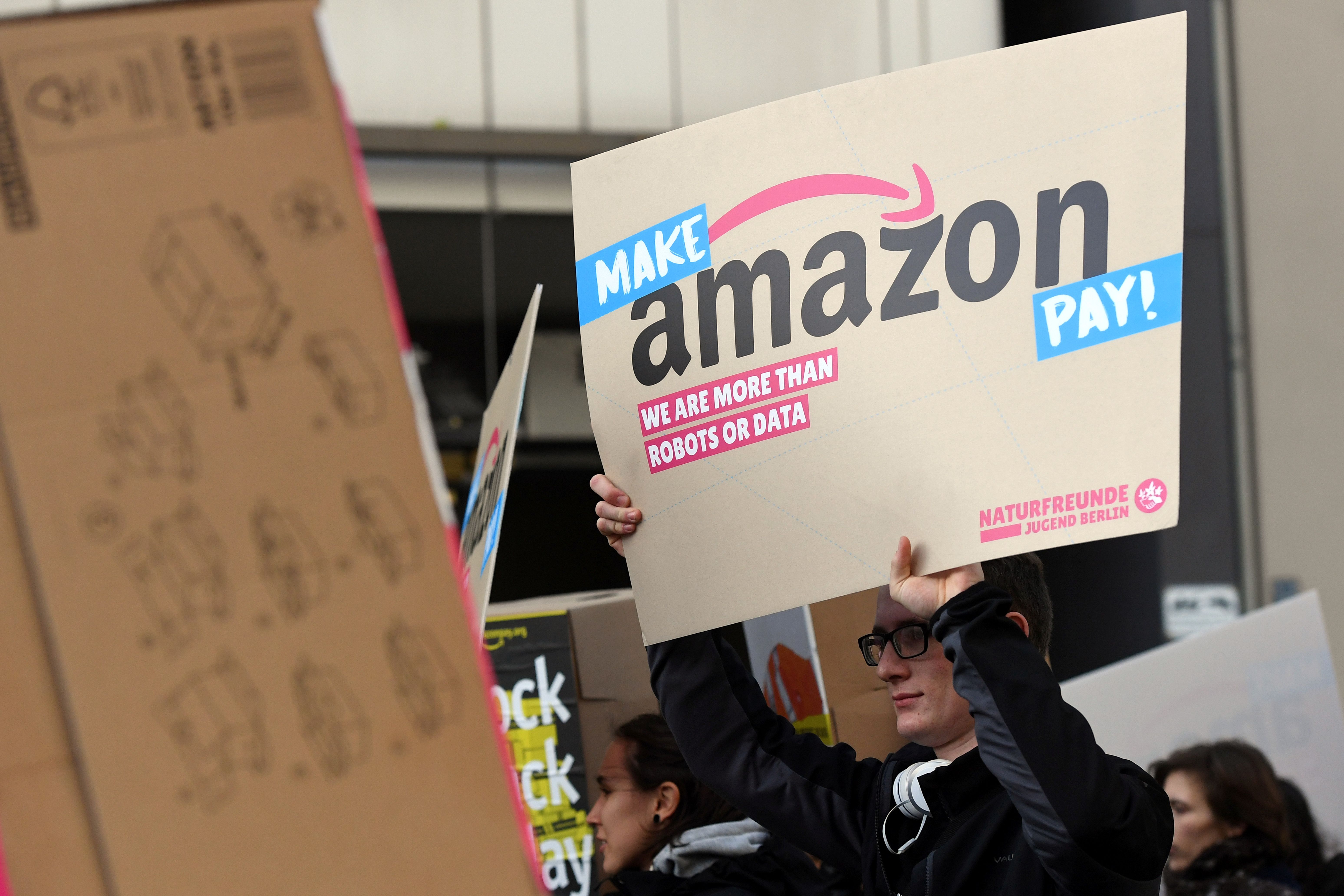 GERMANY-LABOUR-SOCIAL-AMAZON-DEMO