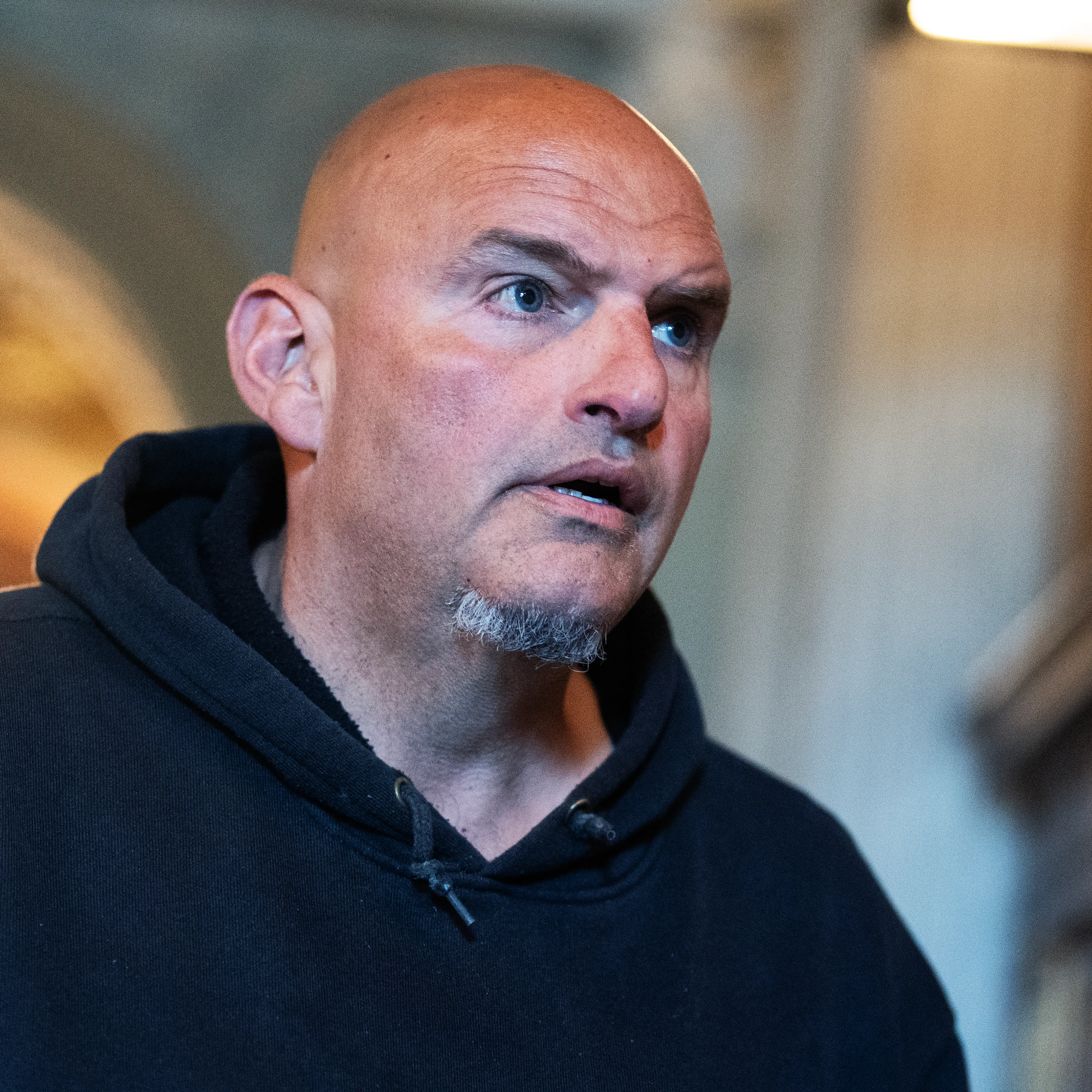 Sen. John Fetterman, D-Pa., is seen during votes in the U.S. Capitol on Wednesday, June 17, 2026. (Tom Williams–CQ-Roll Call, Inc via Getty Images)