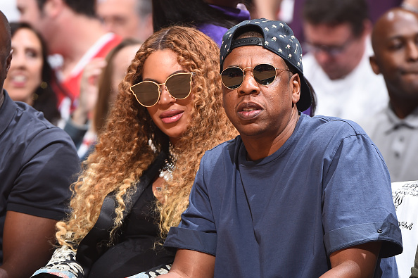 Beyonce and Jay-Z at the 2017 NBA Playoffs