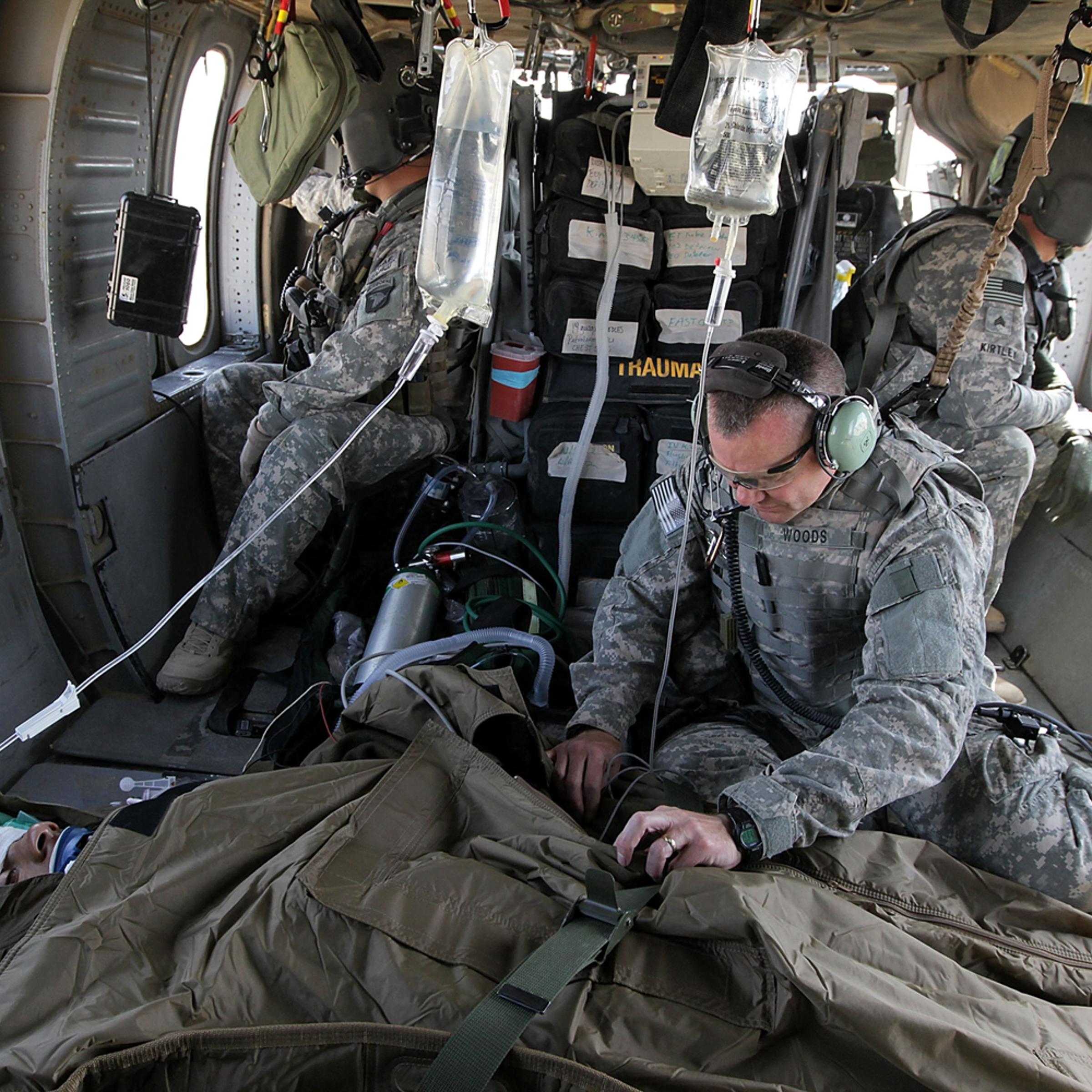 US Army Medevac Tends To The Wounded In Afghanistan