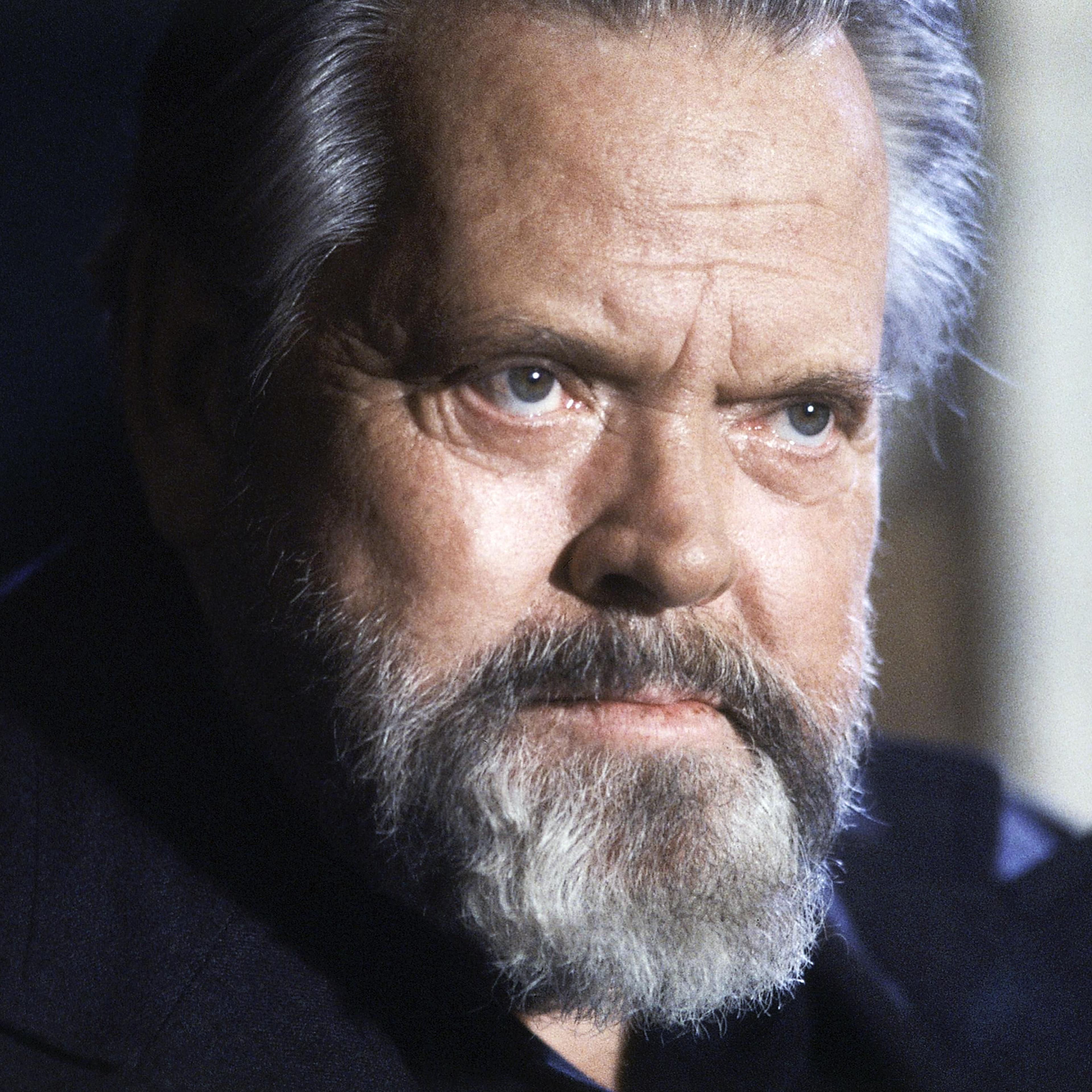 Orson Welles during a press conference in Paris on Feb. 22, 1982.