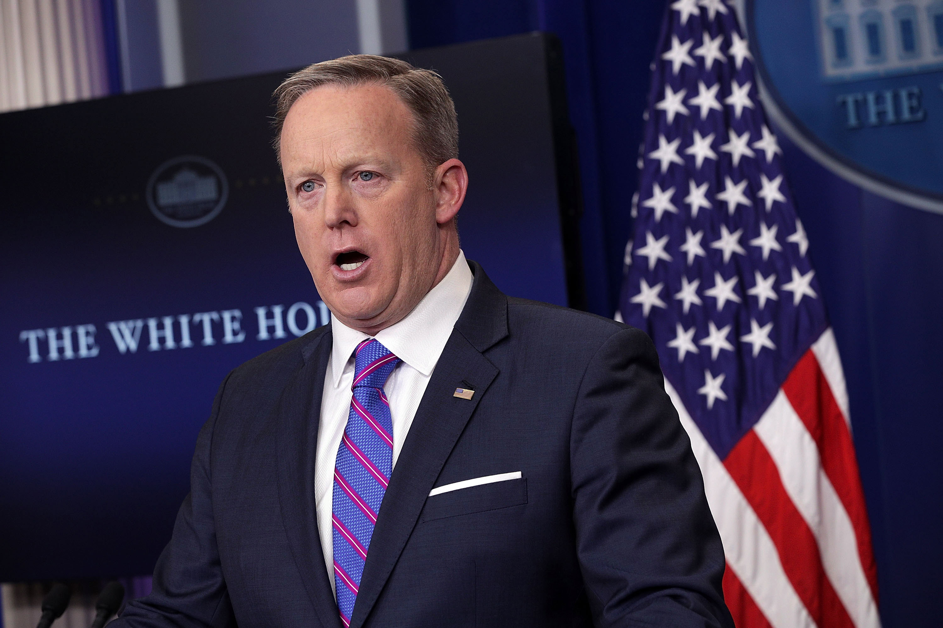 Press Secretary Sean Spicer Holds Daily Press Briefing At The White House