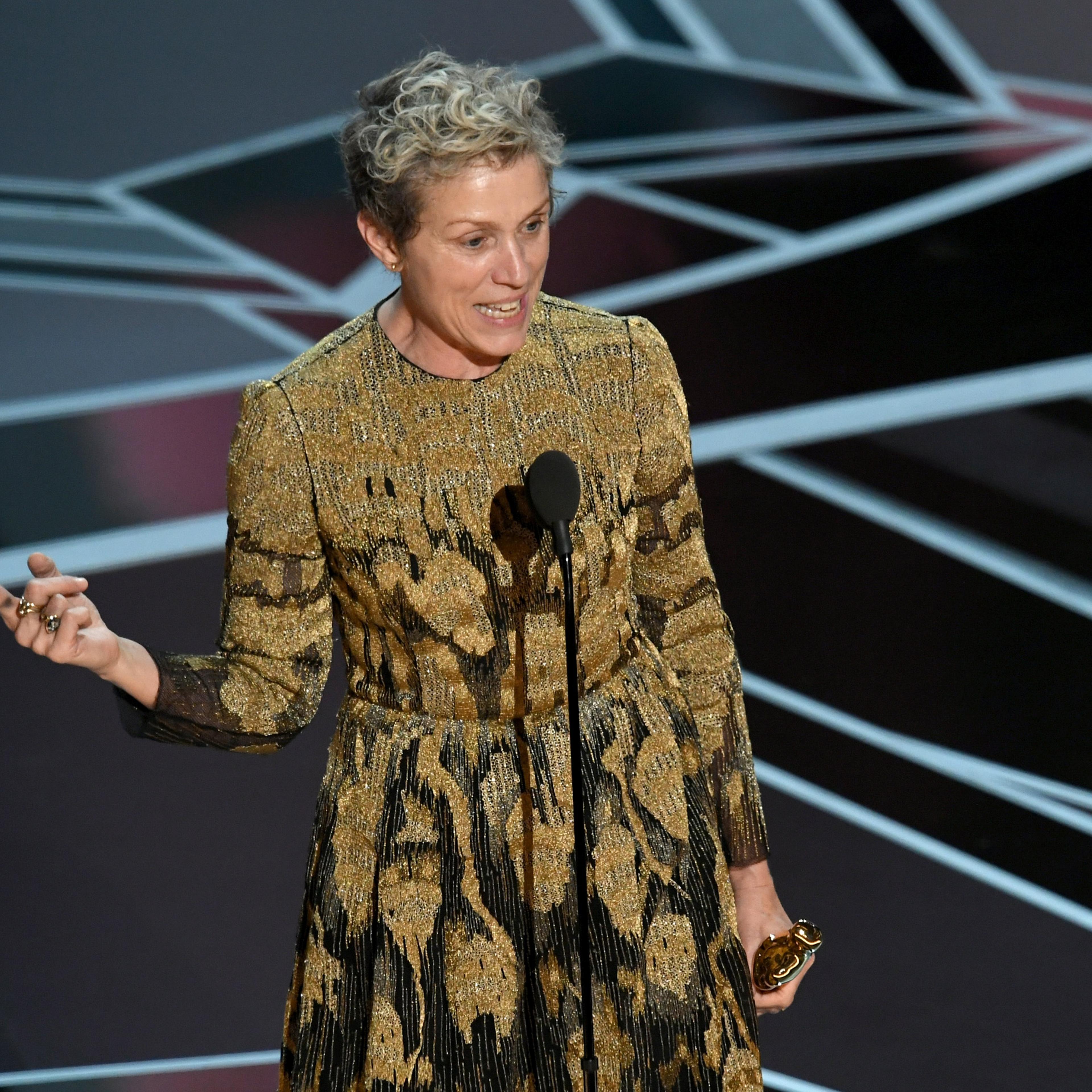 Frances McDormand 2018 Oscars acceptance speech