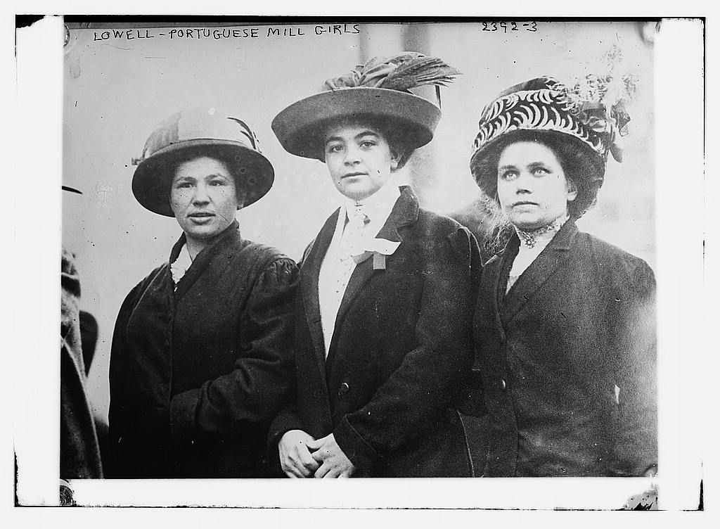 Three Portuguese Mill Girls, Lowell, Massachusetts