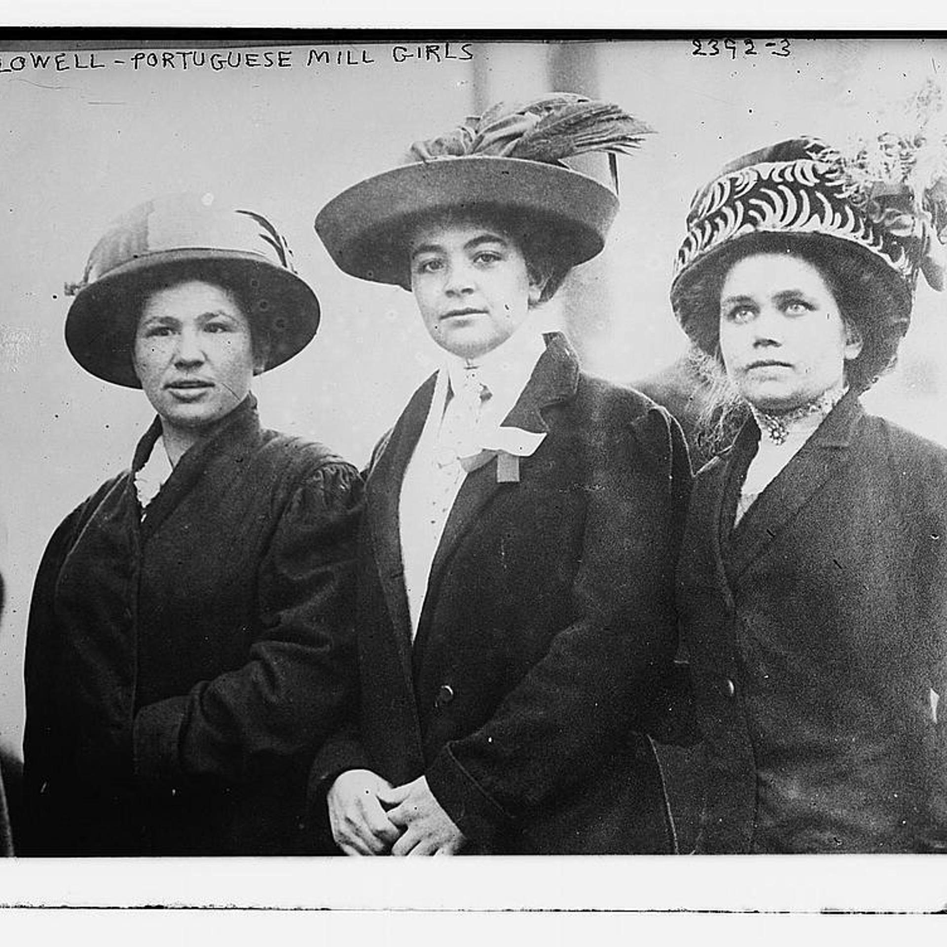 Three Portuguese Mill Girls, Lowell, Massachusetts