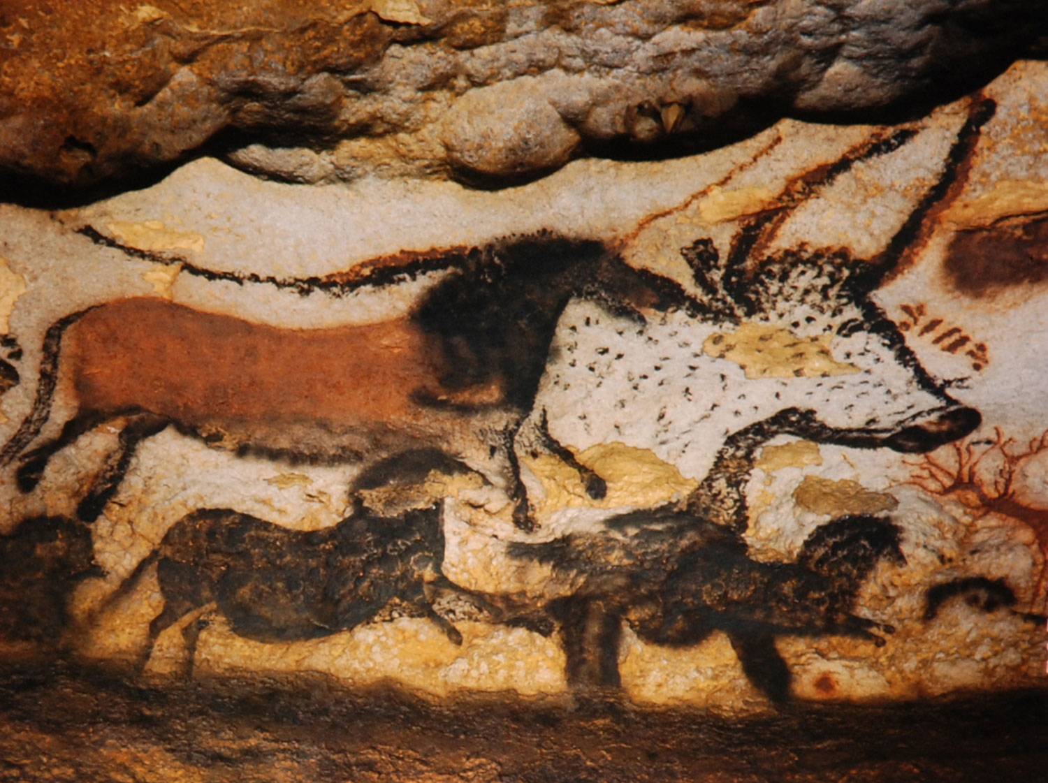 Inside Lascaux, 1947.