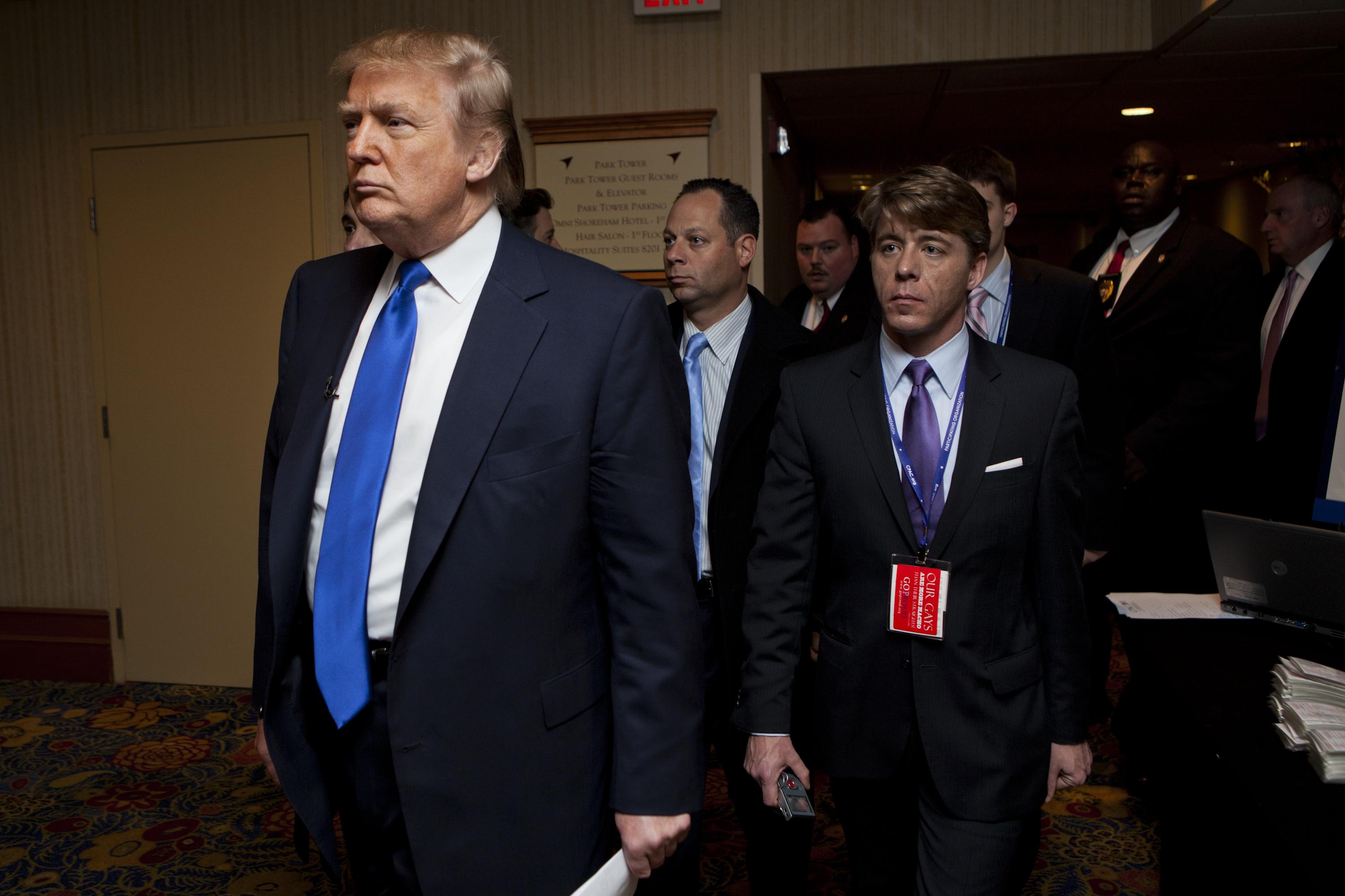Donald Trump and Jimmy LaSalvia at the Conservative Political Action Conference in Washington, DC, on Feb. 10, 2011.
