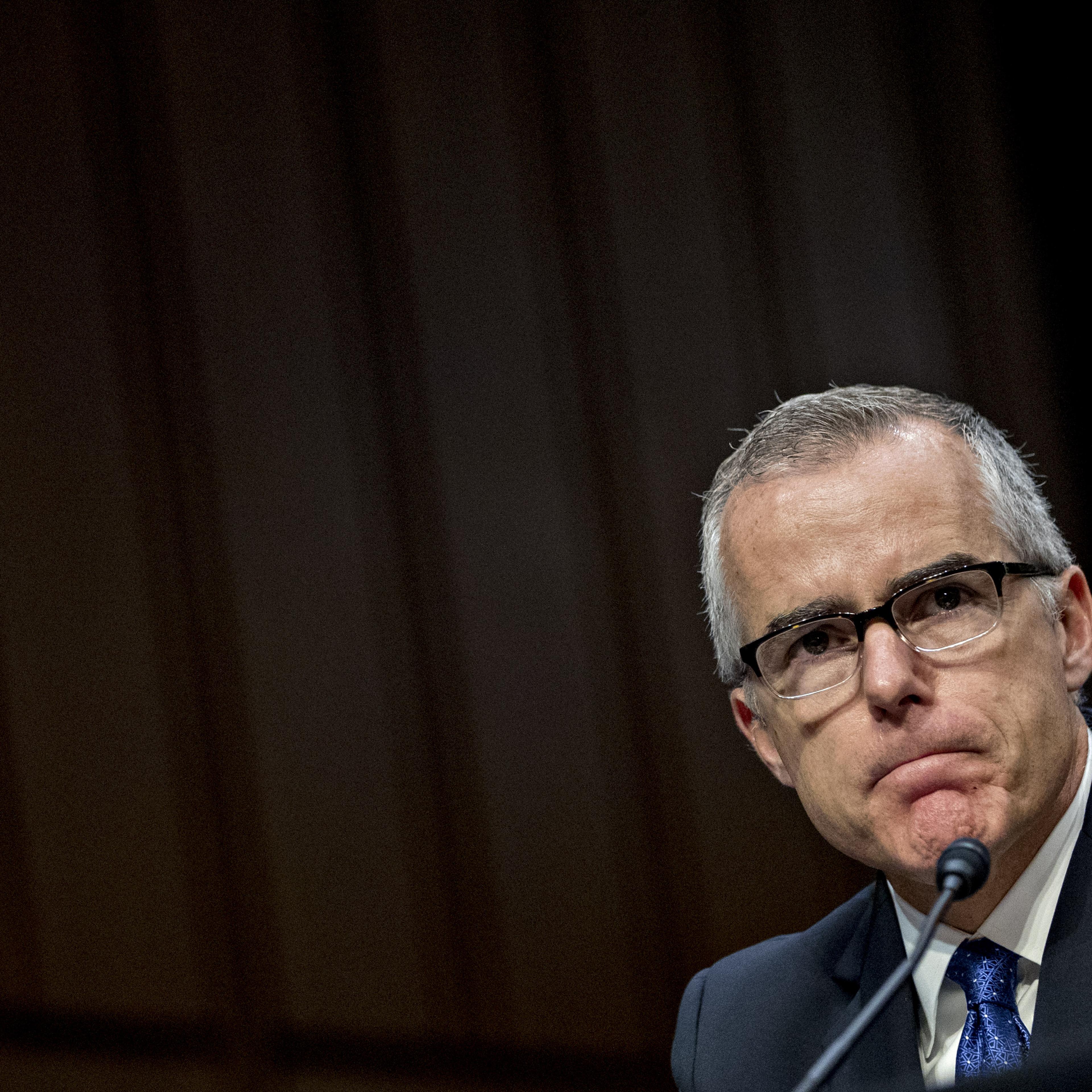 Acting Director Of The FBI Andrew McCabe Testifies Before Senate Intelligence Committee