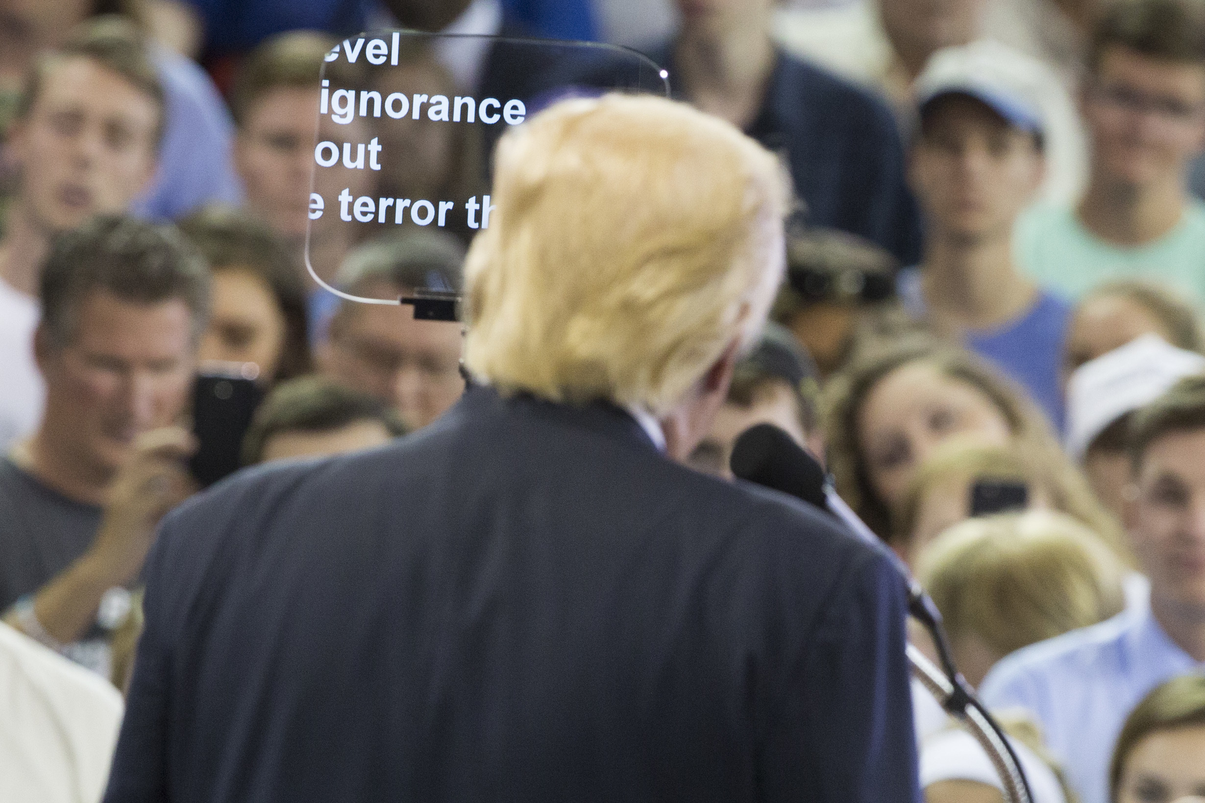 Republican presidential candidate Donald Trump speaks during a campaign rally at High Point University, Sept. 20, 2016, in High Point, N.C.