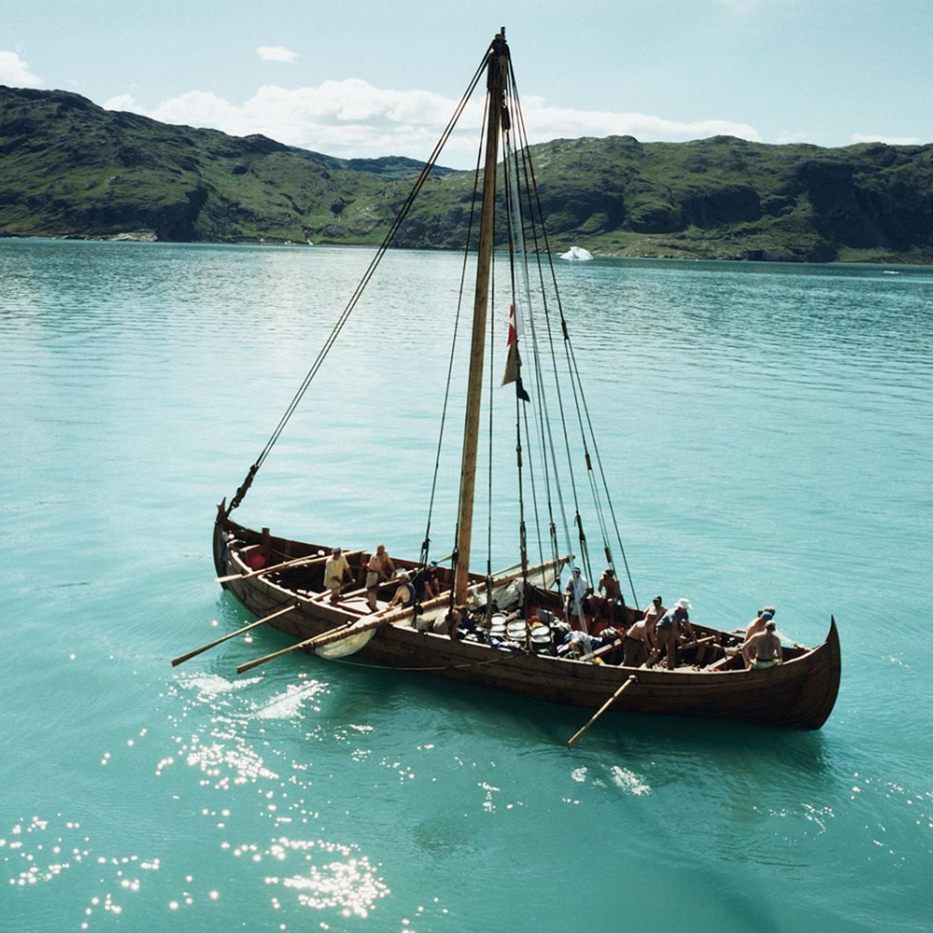 Replica of a Viking ship by Greenland.