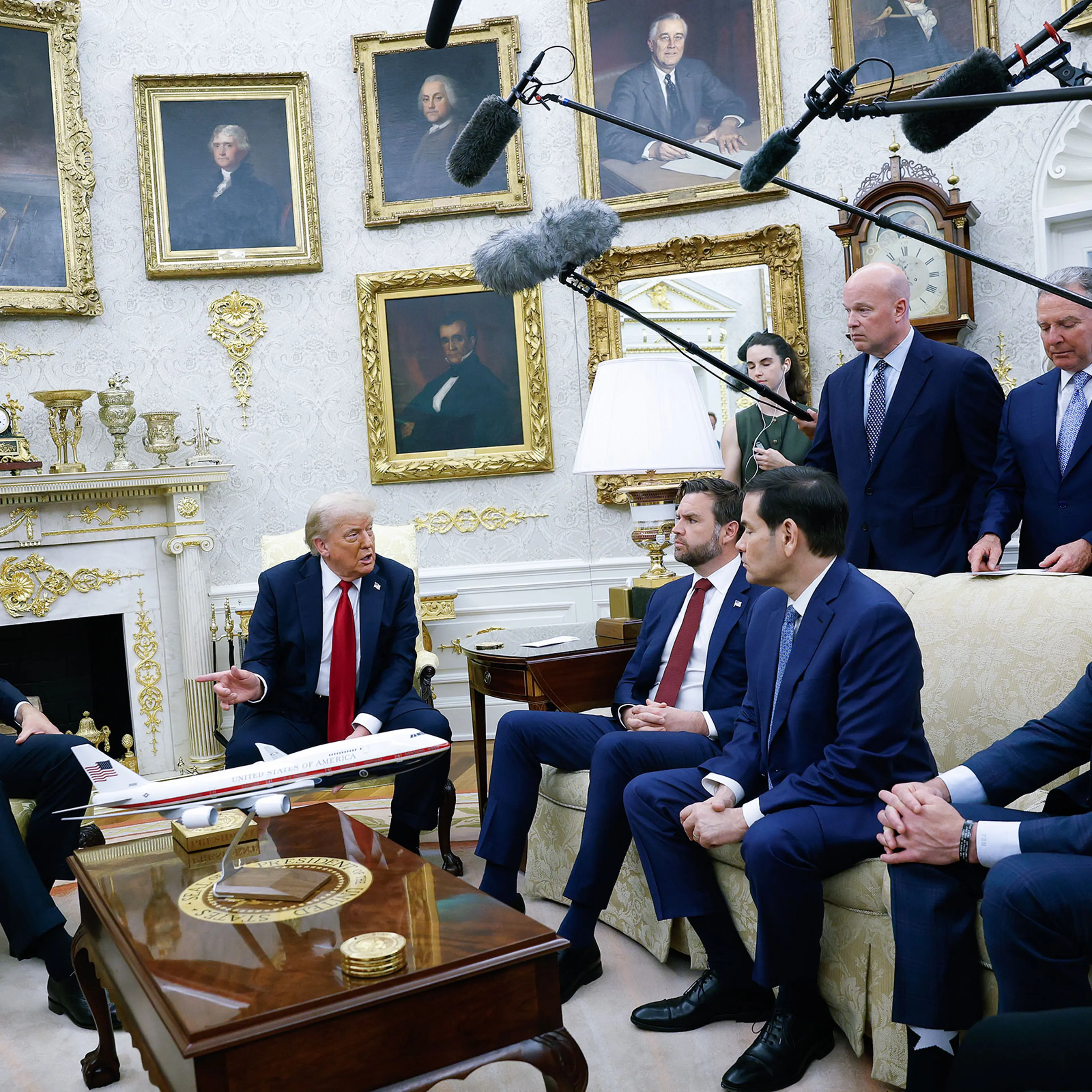 President Trump Meets With NATO Secretary General Rutte At The White House