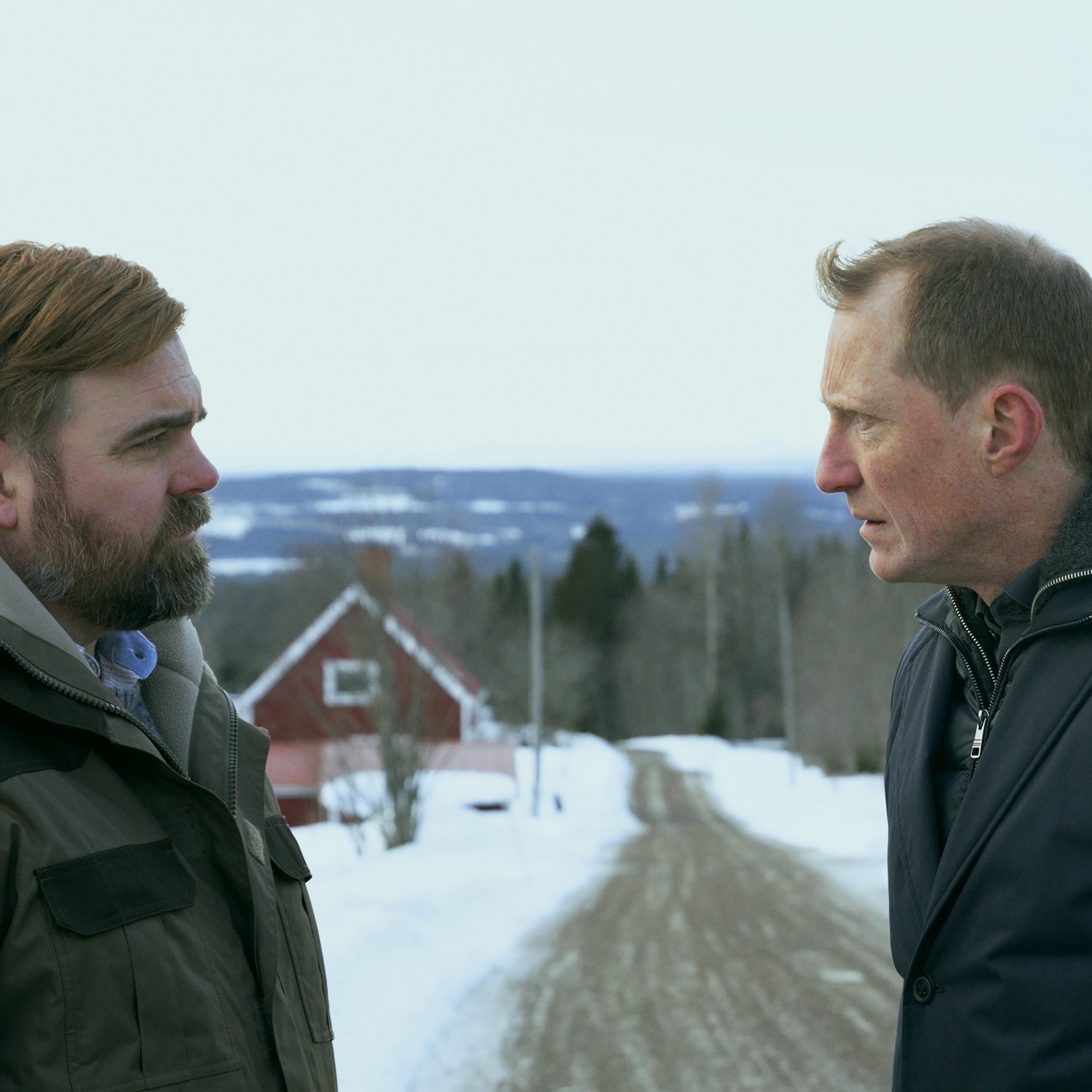 Breakthrough. (L to R) Mattias Nordkvist as Per, Peter Eggers as John in Breakthrough. Cr. Courtesy of Netflix © 2023
