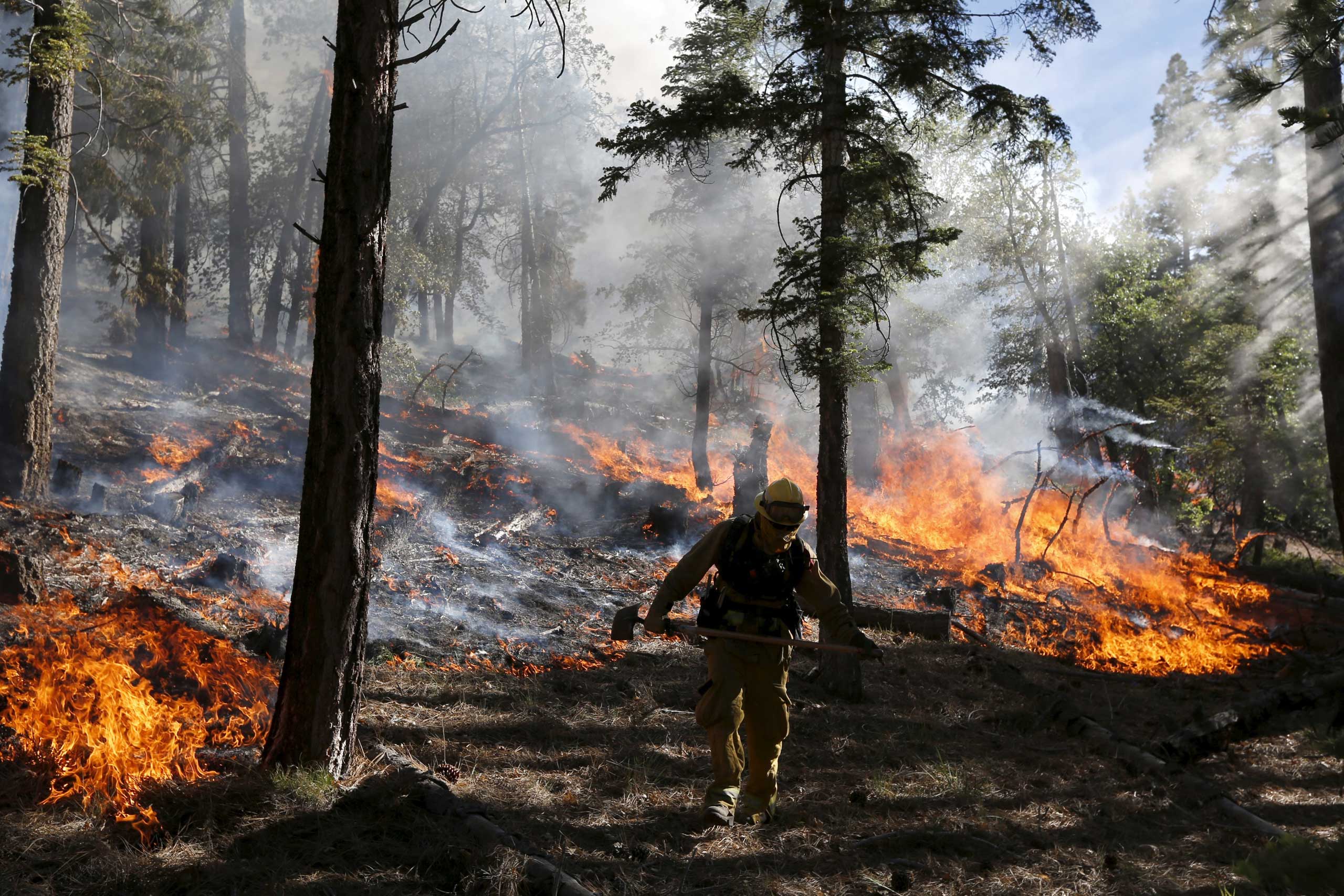 California Wildfire Lake Fire San Bernardino