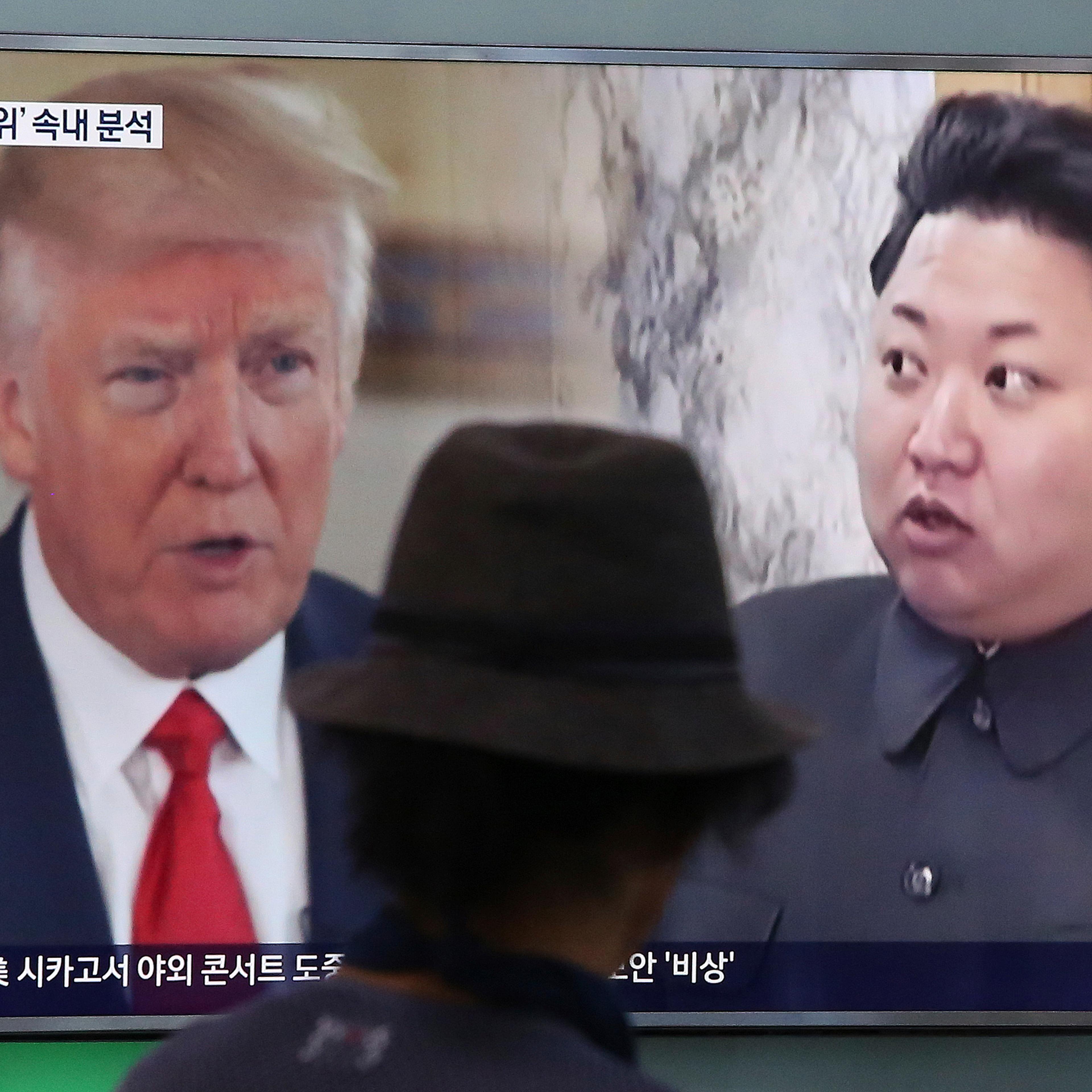 Donald Trump. Kim Jong Un