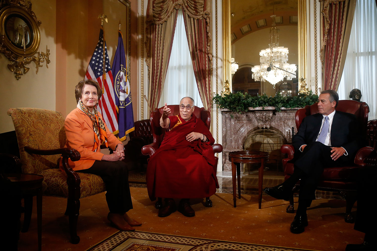Dalai Lama, John Boehner, Nacy Pelosi