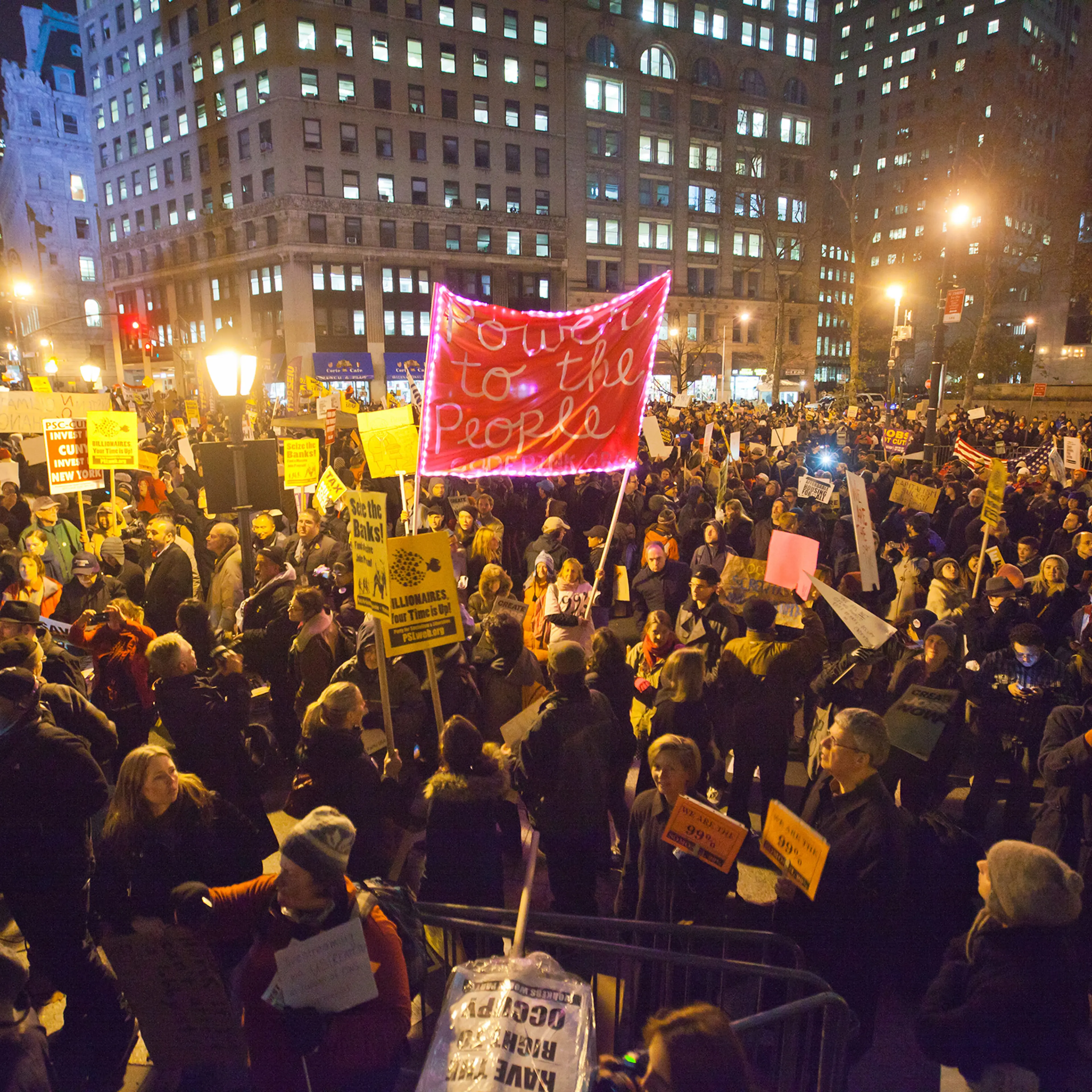 Occupy Wall Street Rally in Foley Square on The 2nd Month Anniversary of the Movement