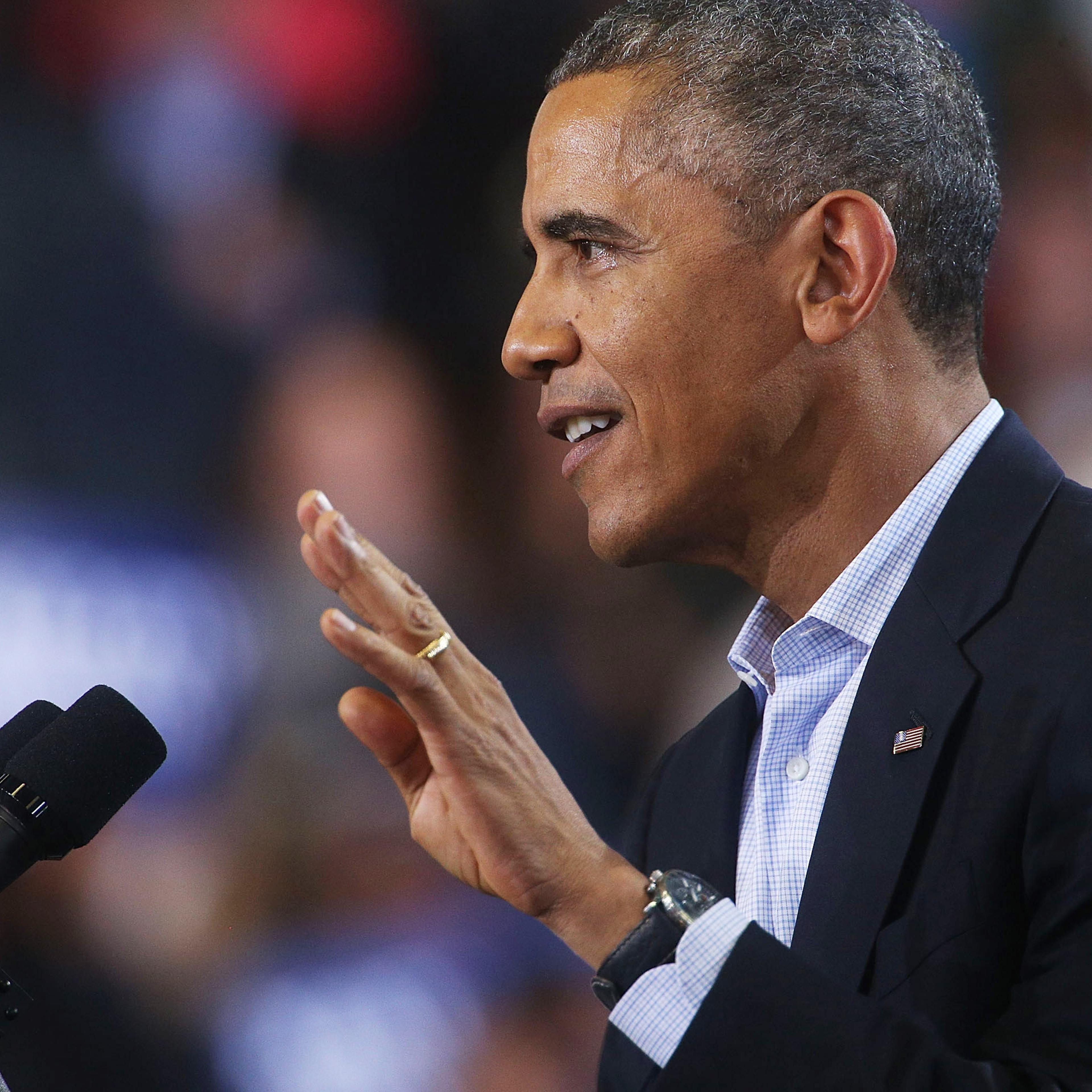 President Obama Attends Rally For The Re-Election Of Connecticut Gov. Malloy