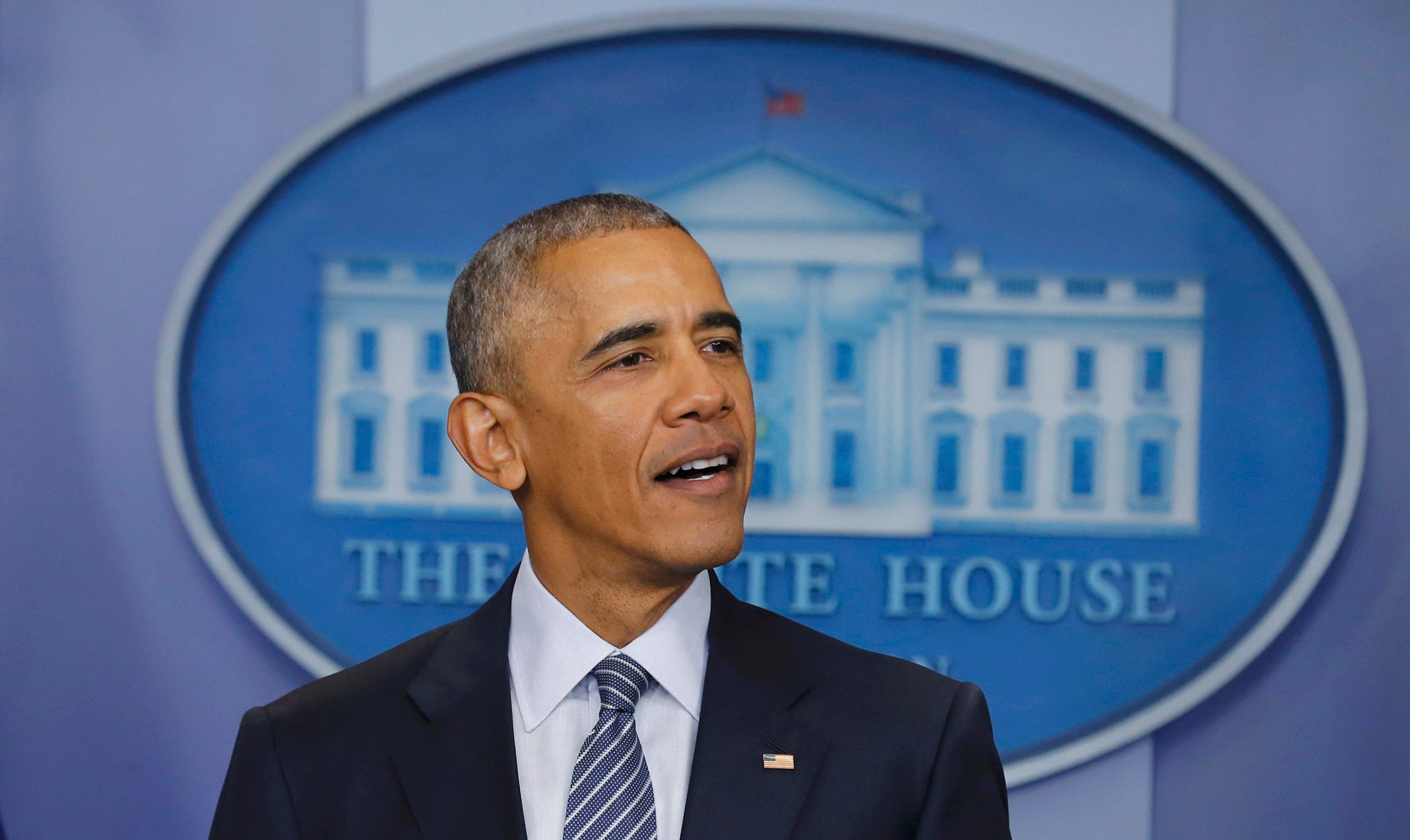 U.S. President Barack Obama holds a news conference in the White House press briefing room in Washington, U.S., November 14, 2016. REUTERS/Jonathan Ernst