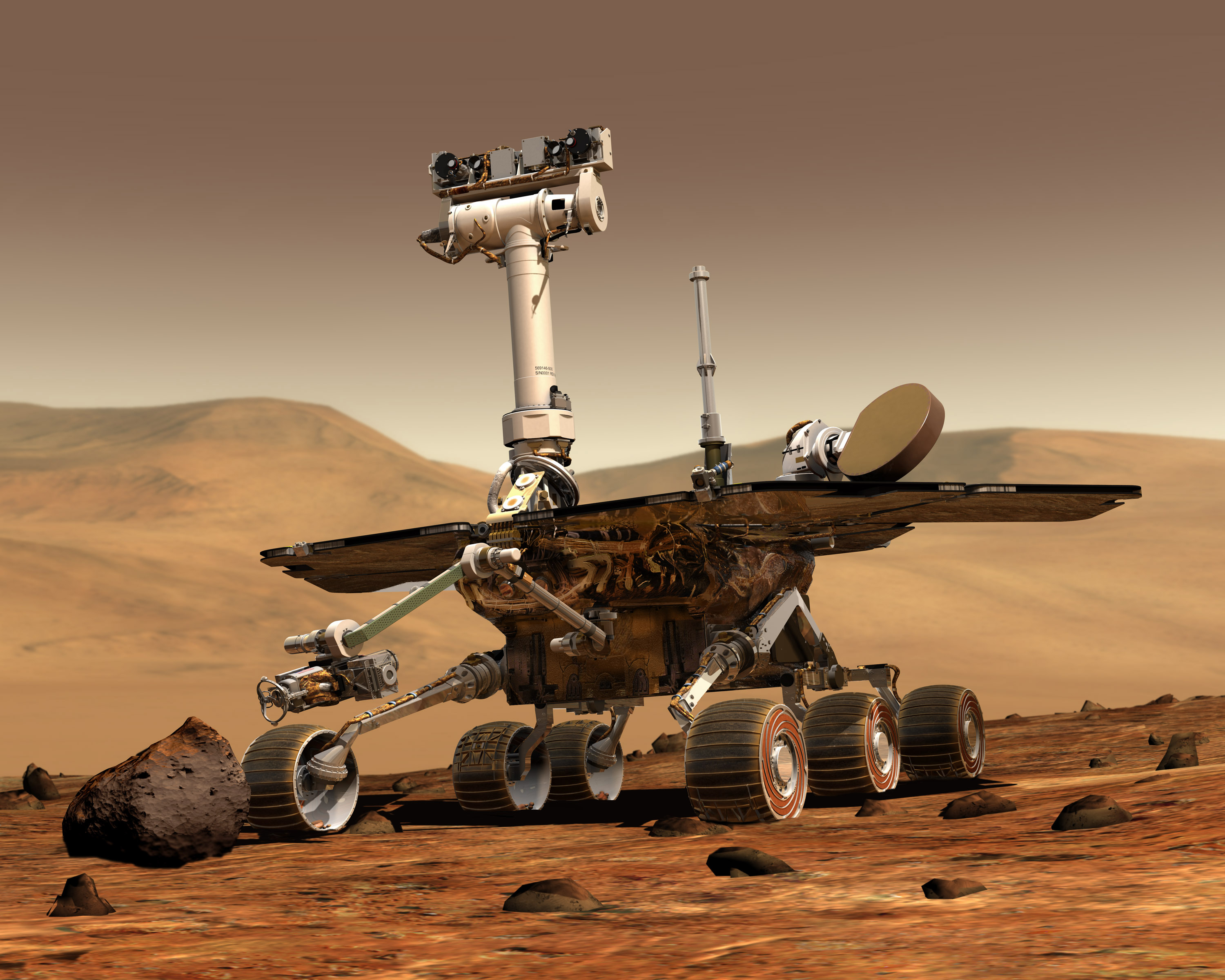 Rover Opportunity on Mars