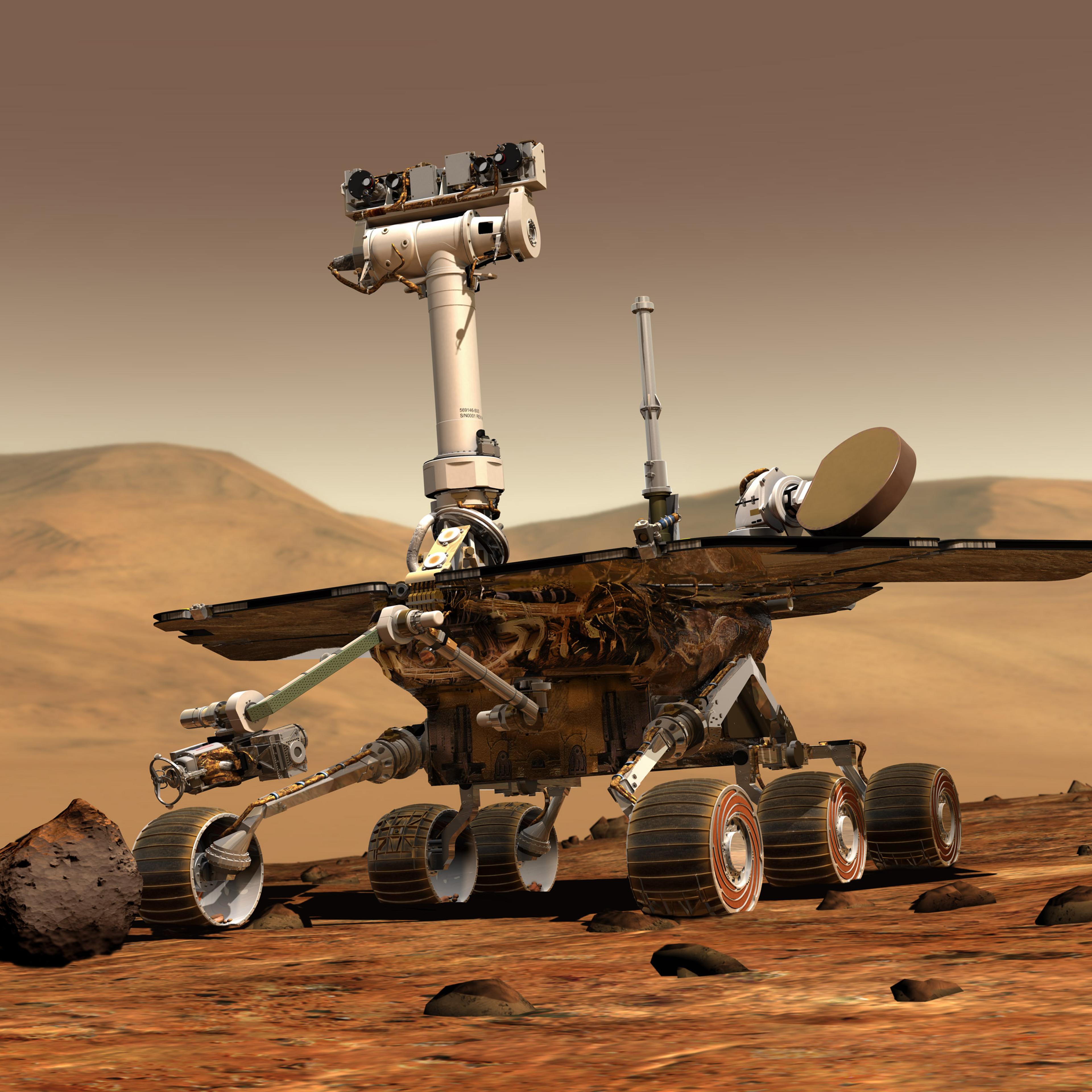 Rover Opportunity on Mars