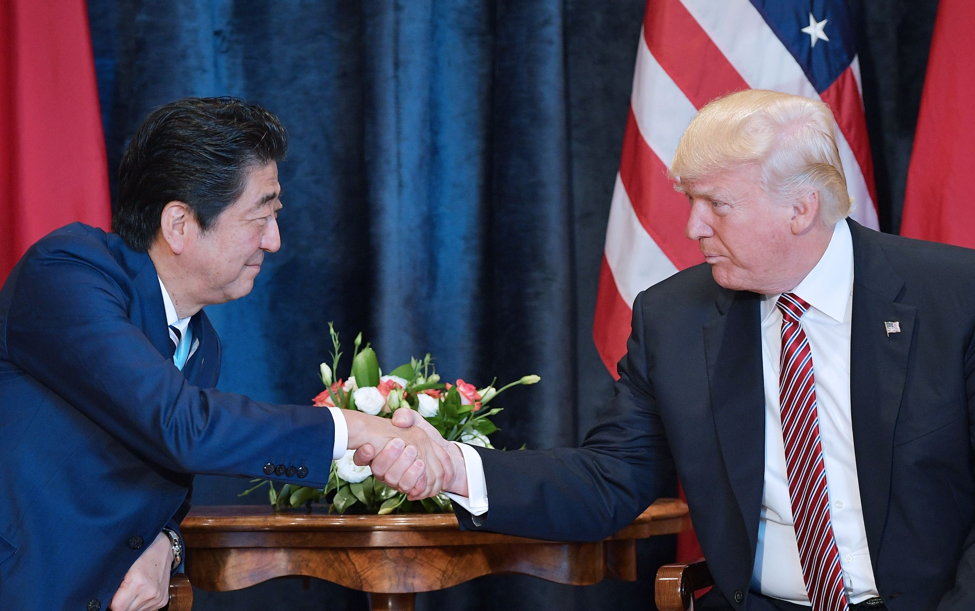 trump-calls-north-korea-big-problem-issue-resolve-japan-prime-minister