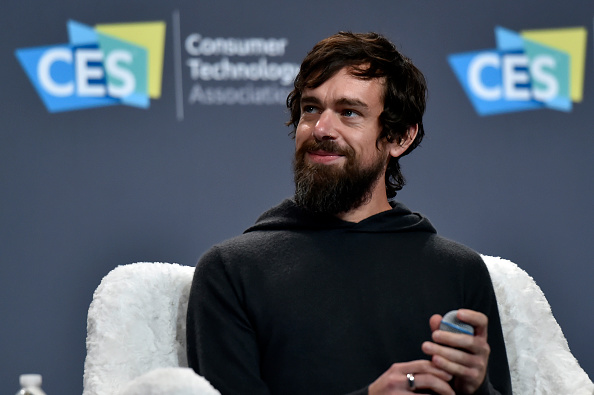 LAS VEGAS, NEVADA - JANUARY 09:  Twitter CEO Jack Dorsey speaks during a press event at CES 2019 at the Aria Resort &amp; Casino on January 9, 2019 in Las Vegas, Nevada. CES, the world's largest annual consumer technology trade show, runs through January