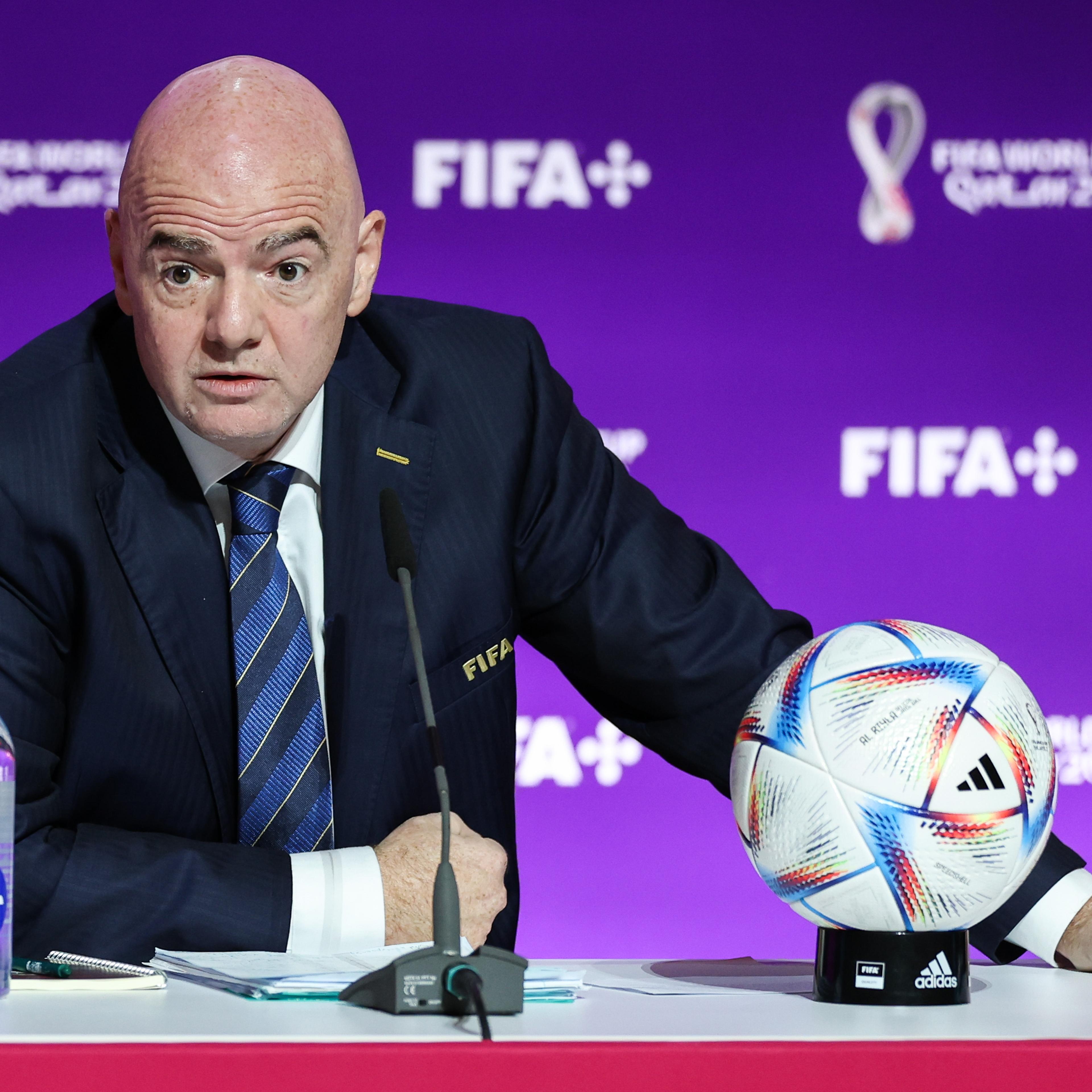 FIFA President Press Conference - FIFA World Cup Qatar 2022