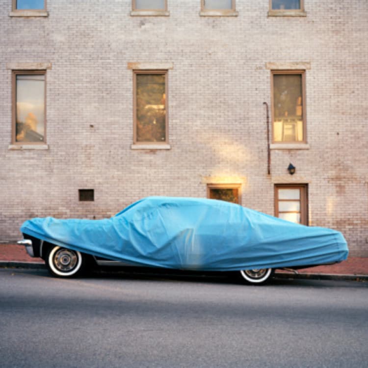 car-covered-blue