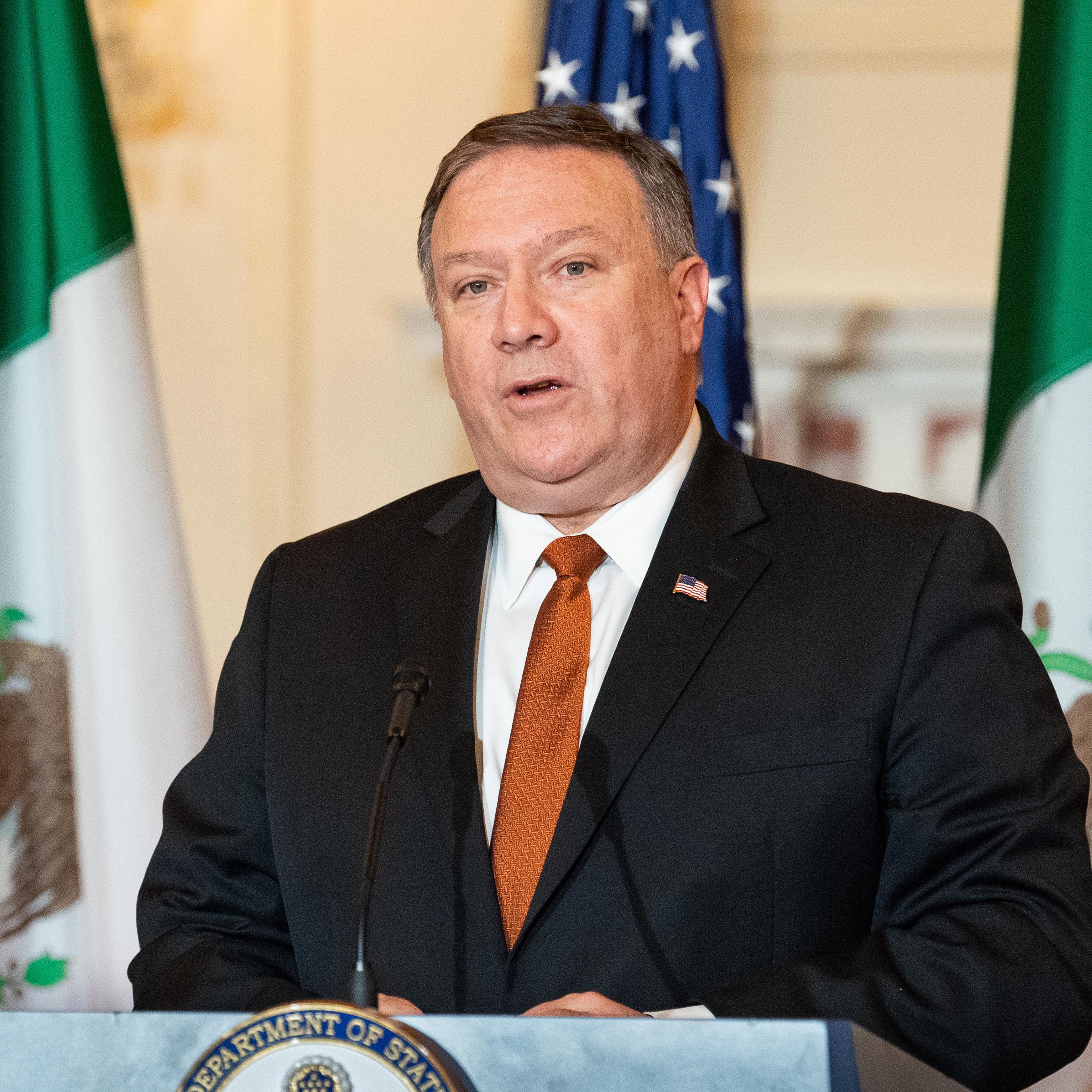 U.S. Secretary of State Mike Pompeo at the State Department
