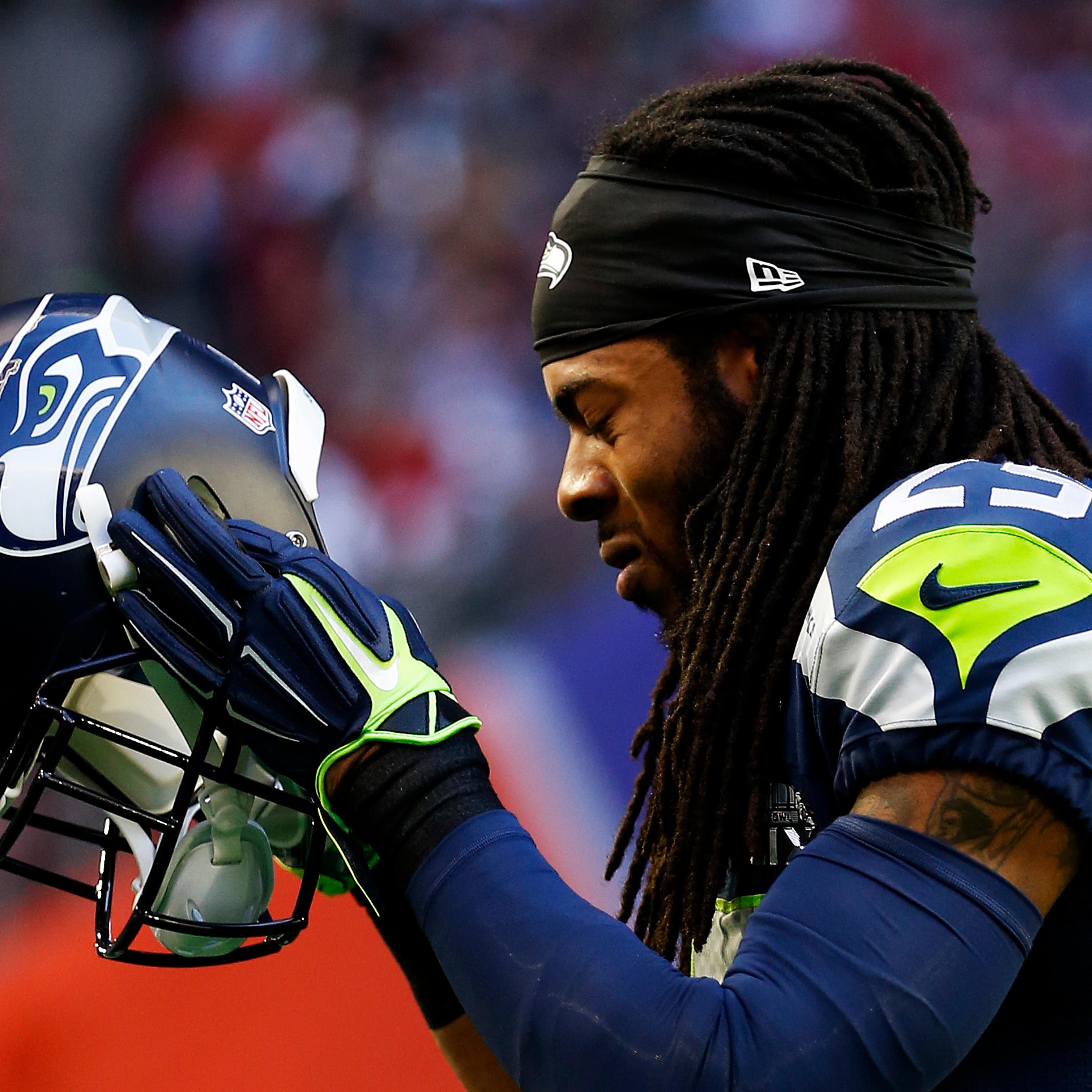 during Super Bowl XLIX at University of Phoenix Stadium on February 1, 2015 in Glendale, Arizona.