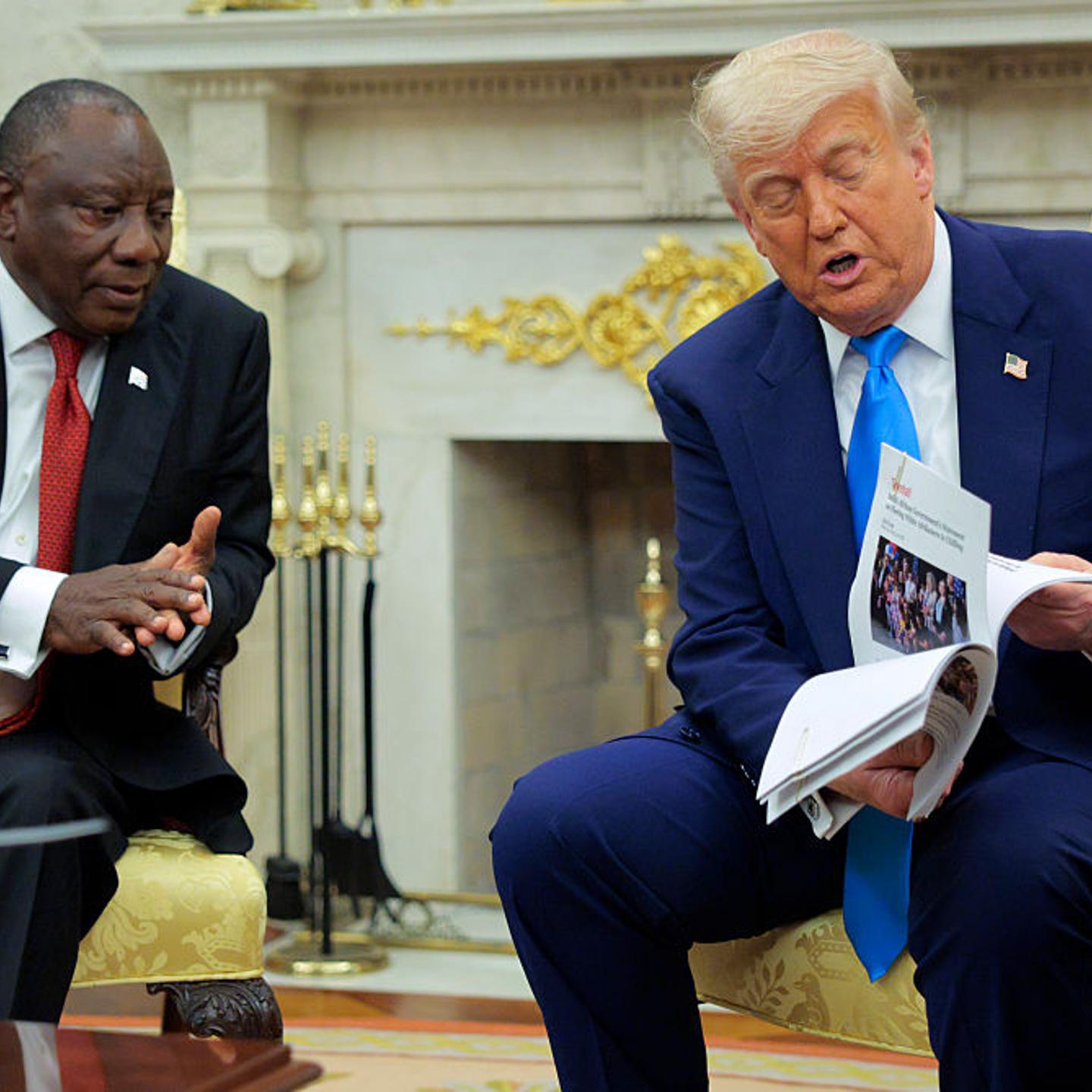President Trump Meets With South African President Cyril Ramaphosa At The White House