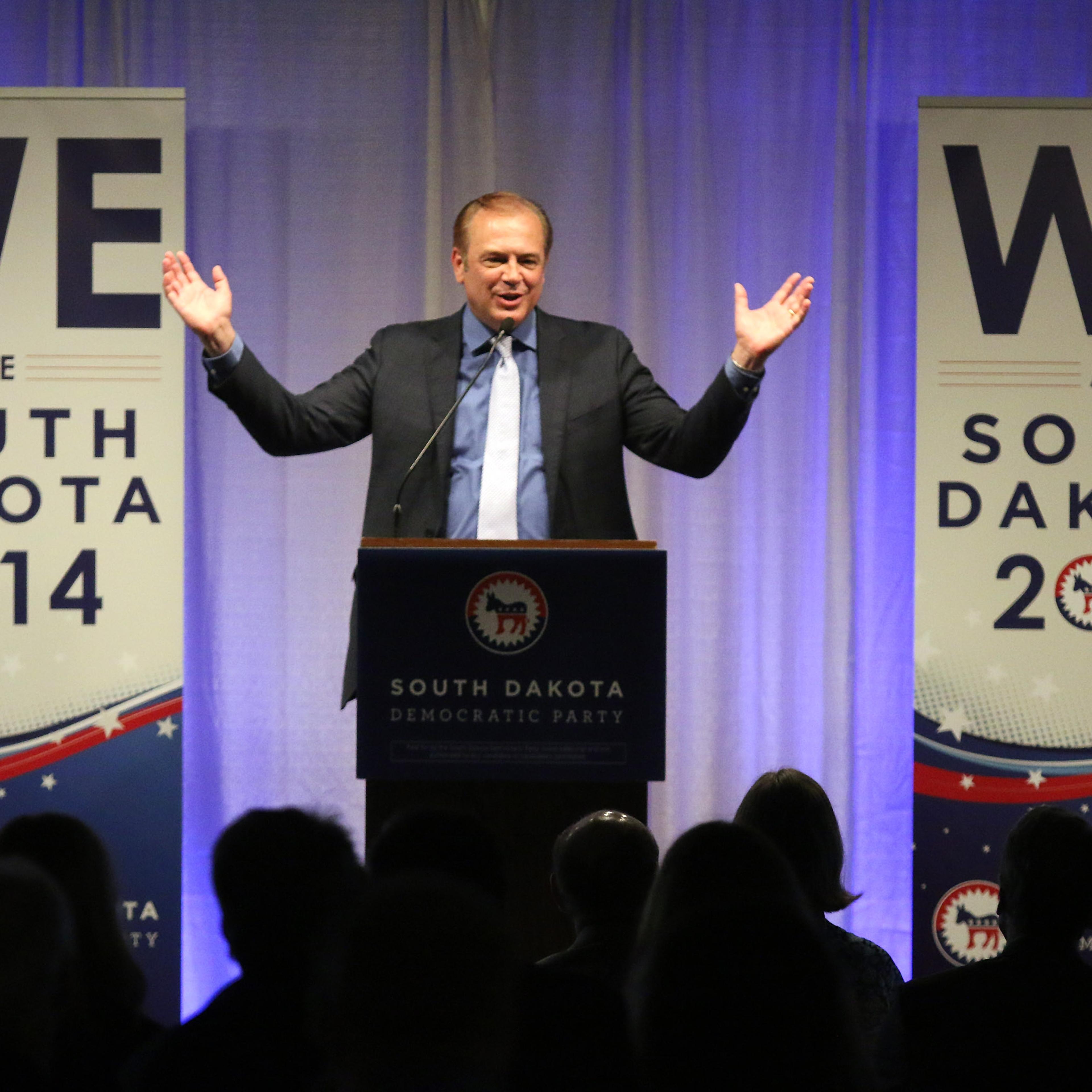 U.S. Senate candidate Rick Weiland speaks at the Democratic Convention on June 27, 2014 in Yankton, S.D.