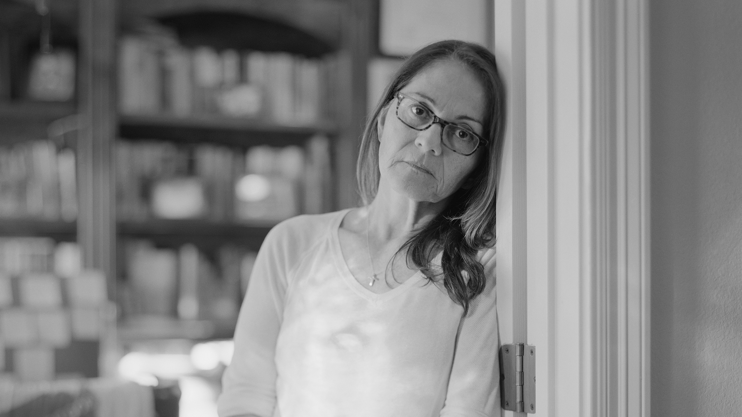 Dennysse Vadell in her husband Tomeu’s office at their home in Lake Charles, La., in October