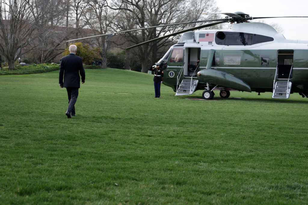 President Biden Departs White House For NATO Meeting In Brussels