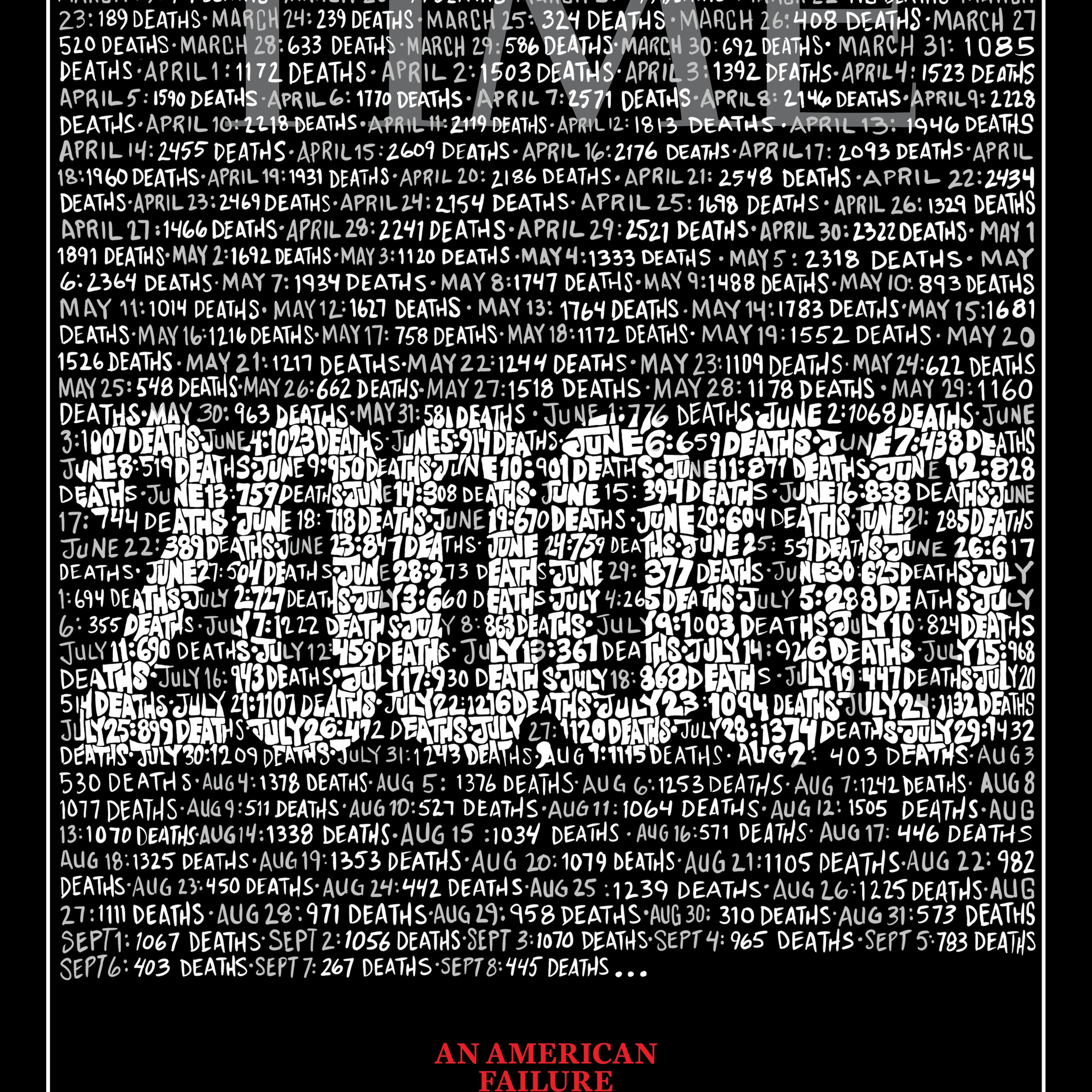 An American Failure Covid 200,000 Deaths Time Magazine Cover