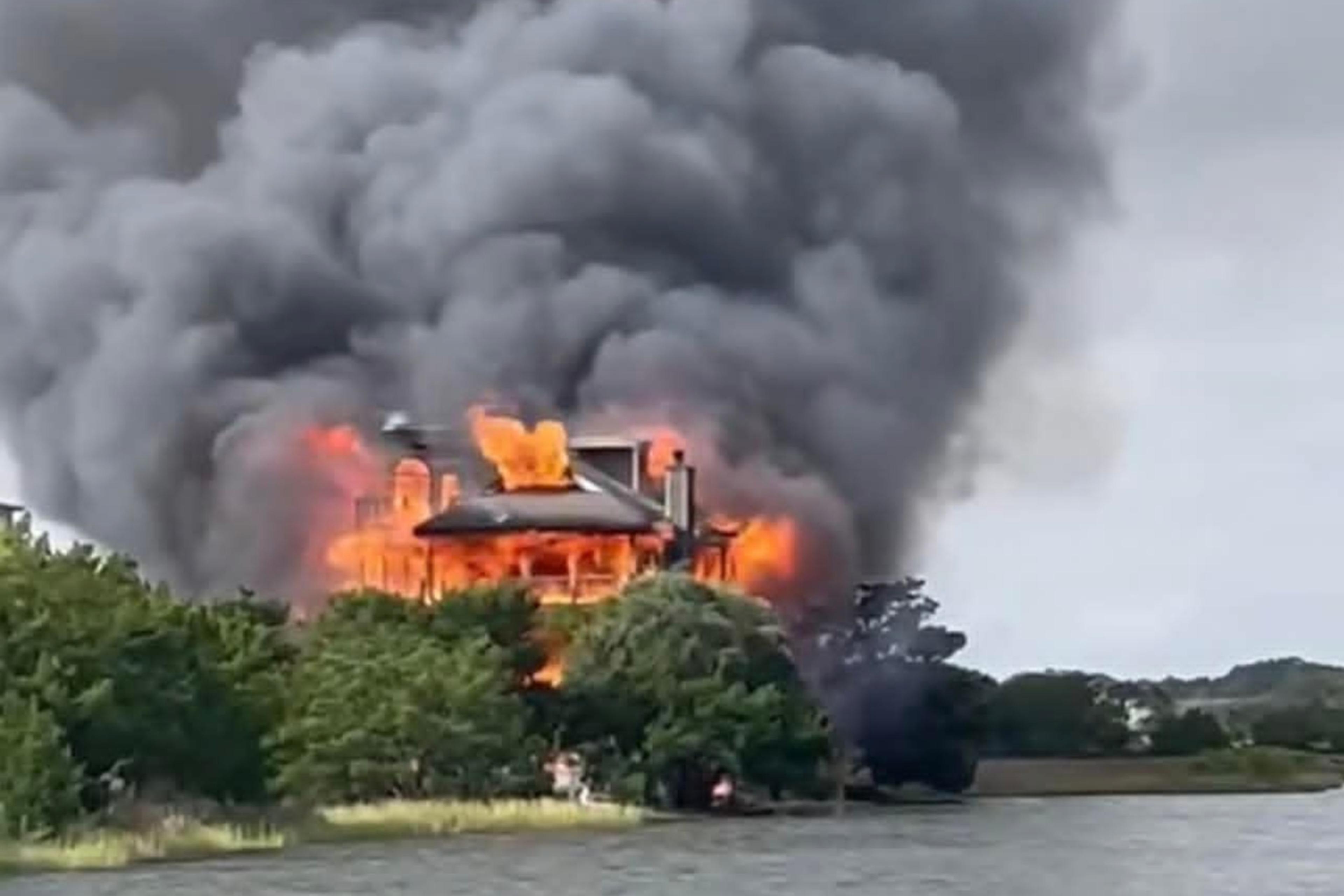 The beachfront home of South Carolina Circuit Judge Diane Goodstein was set ablaze in Edisto Beach, South Carolina, on Oct. 4, 2025.