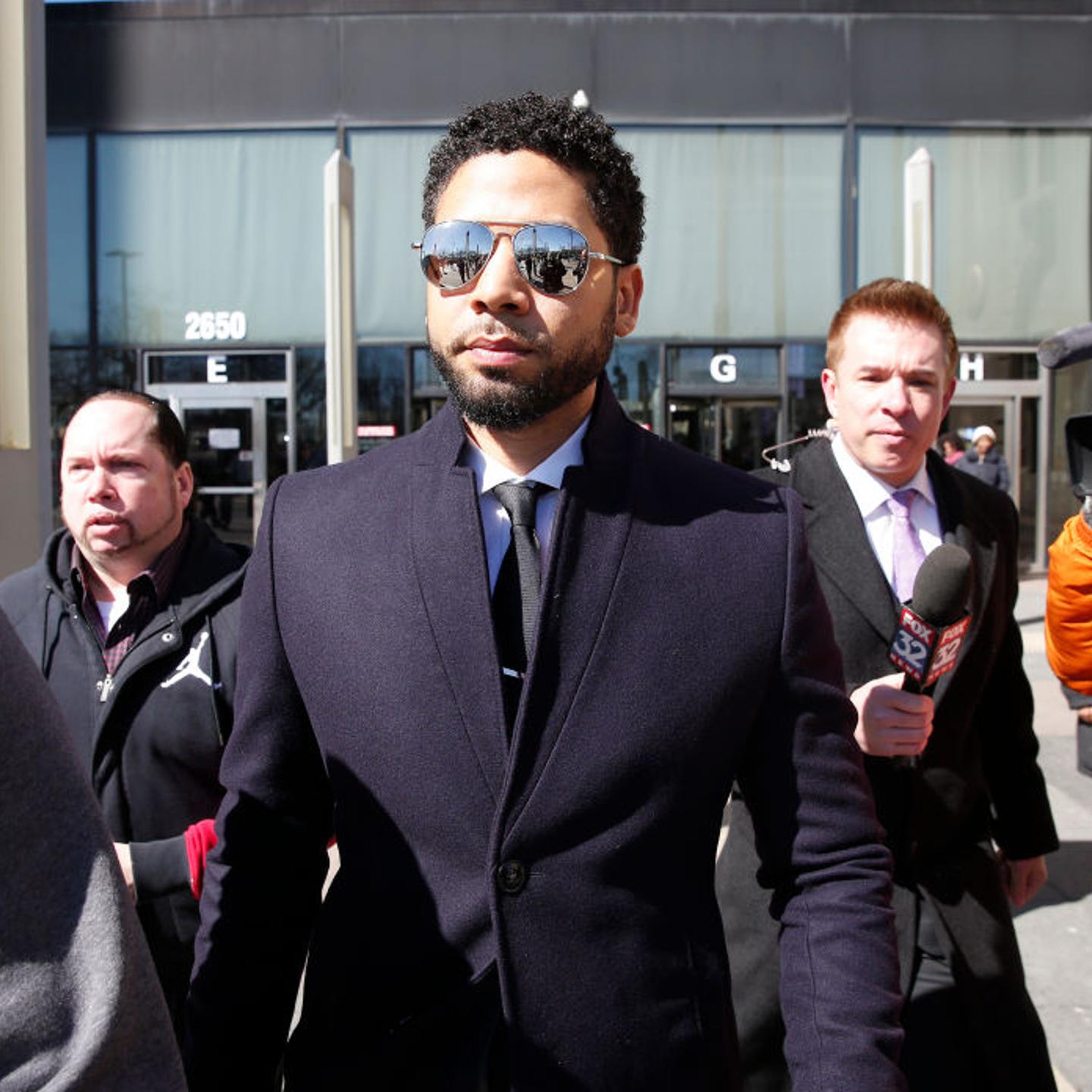 Actor Jussie Smollett Appears Outside Of Court After It Was Announced That All Charges Have Been Dropped Against Him