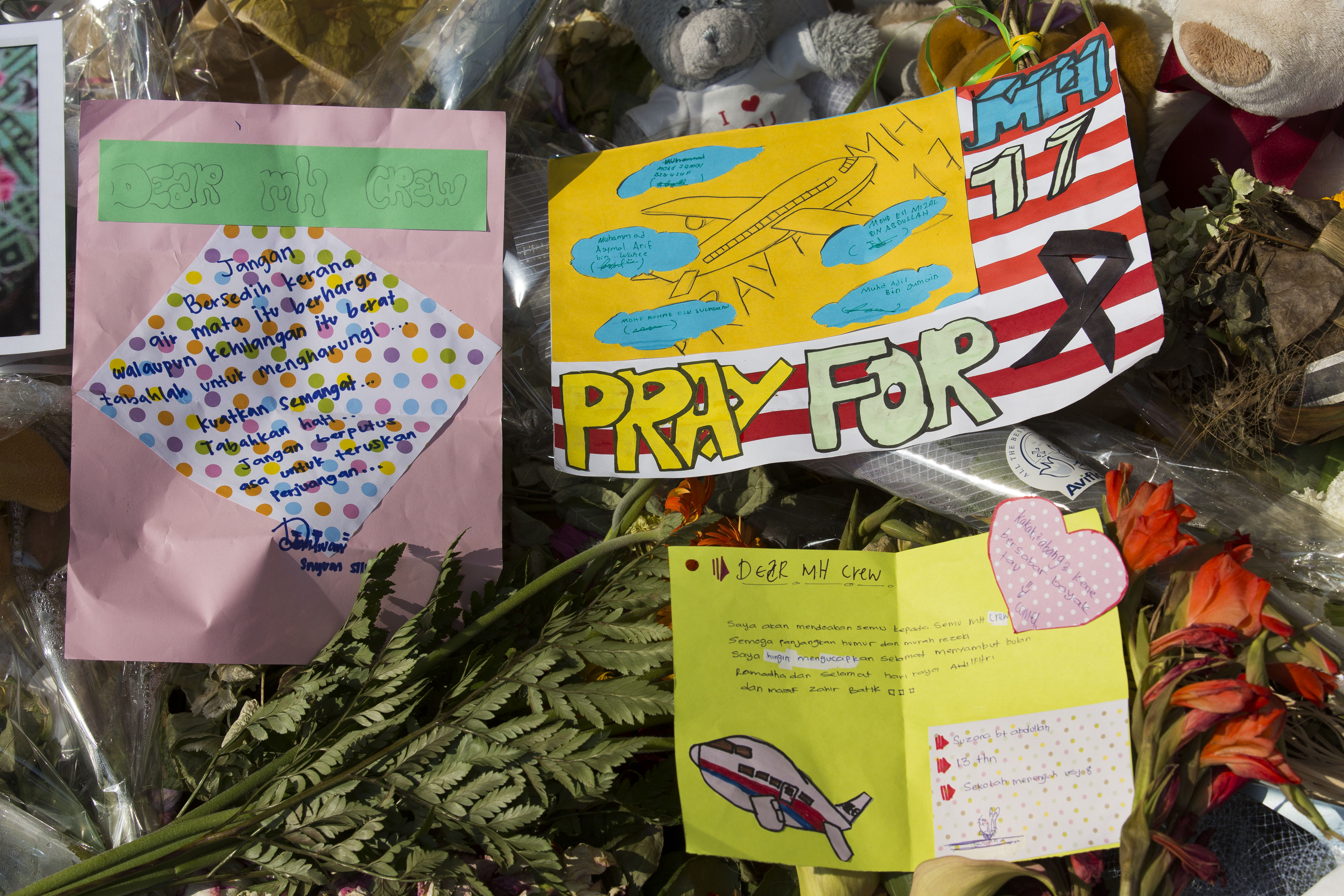 Flowers And Tributes For Victims Flight MH17 Continue To Arrive At Amsterdam Airport