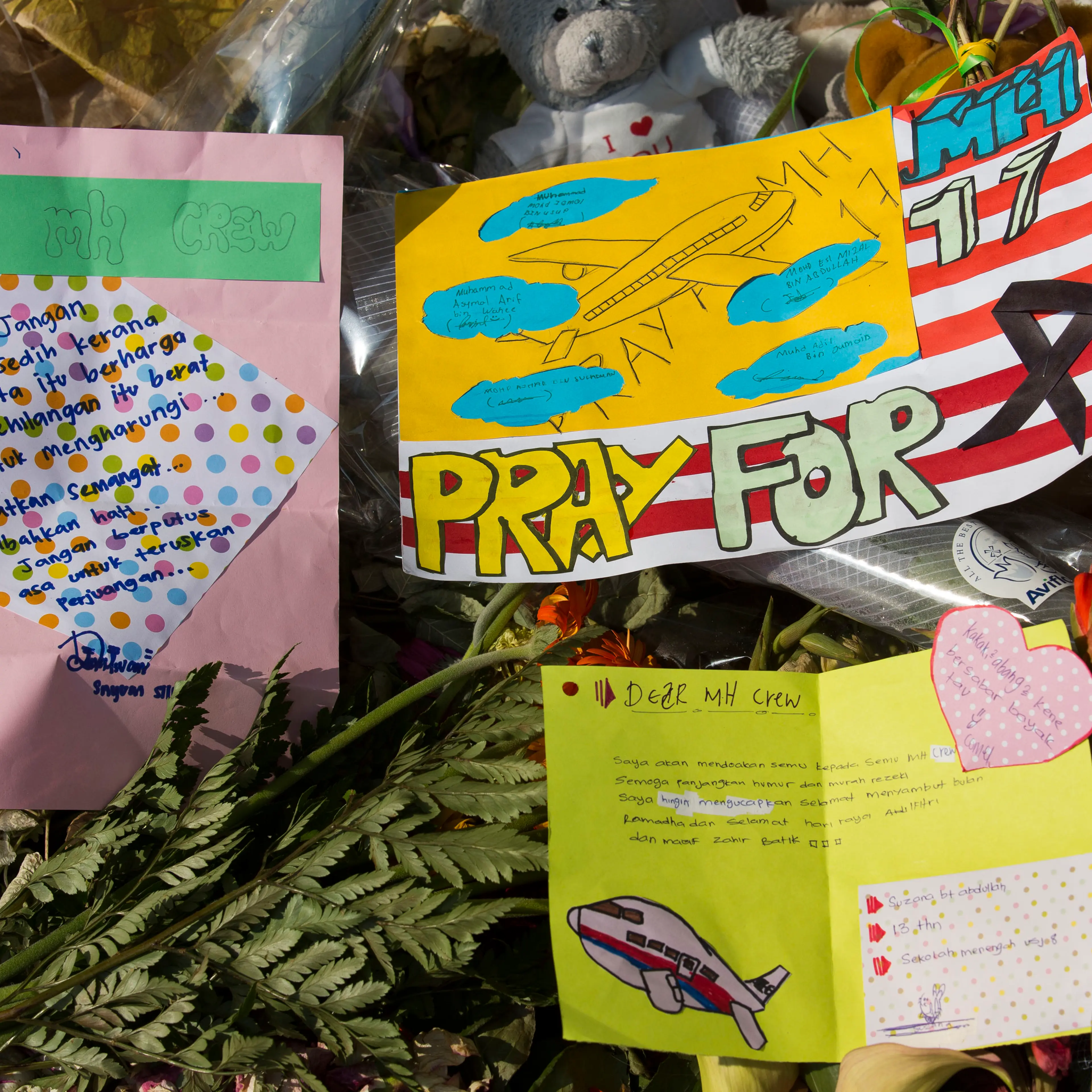 Flowers And Tributes For Victims Flight MH17 Continue To Arrive At Amsterdam Airport