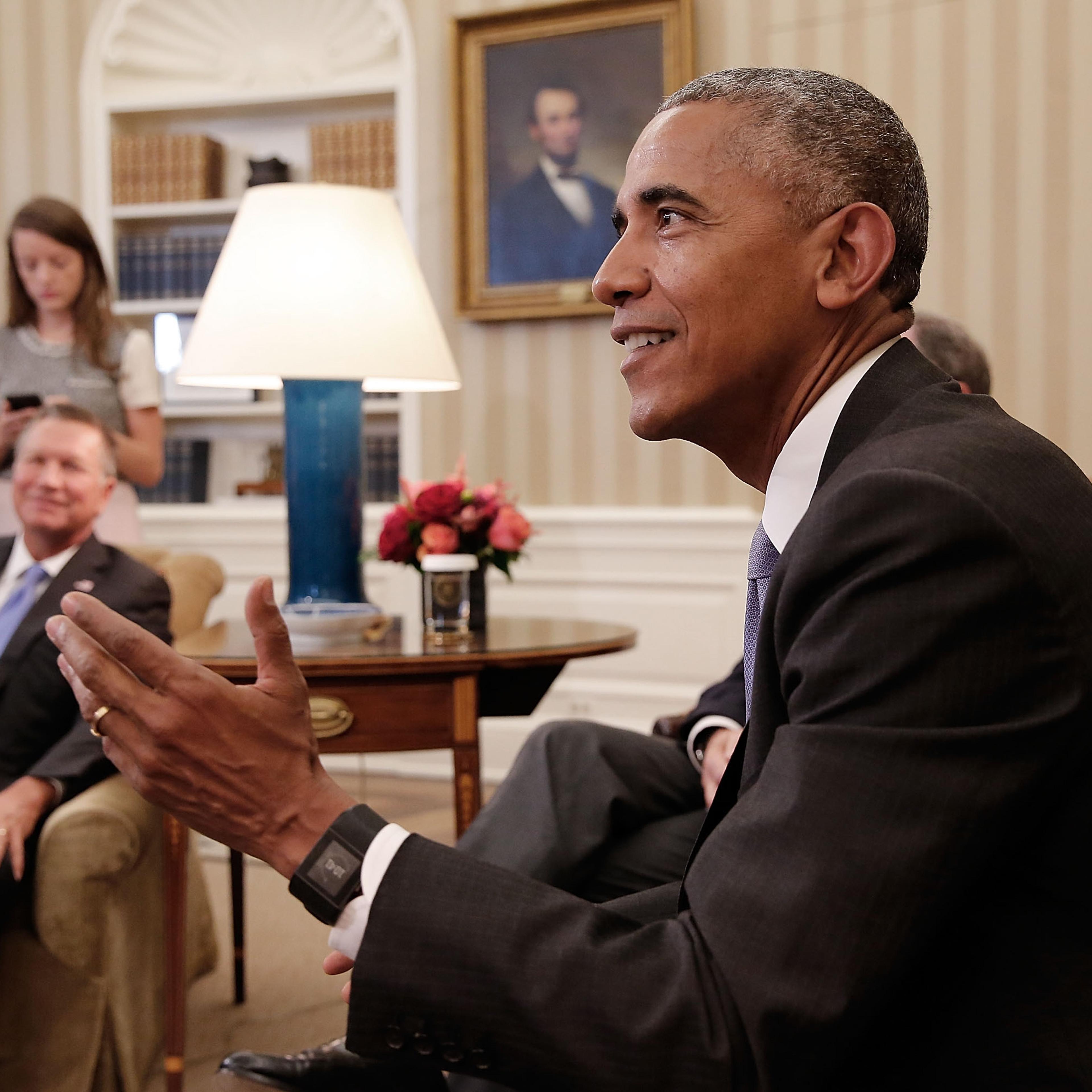 President Obama Meets With Business And Government Leaders To Discuss Trans-Pacific Partnership At The White House
