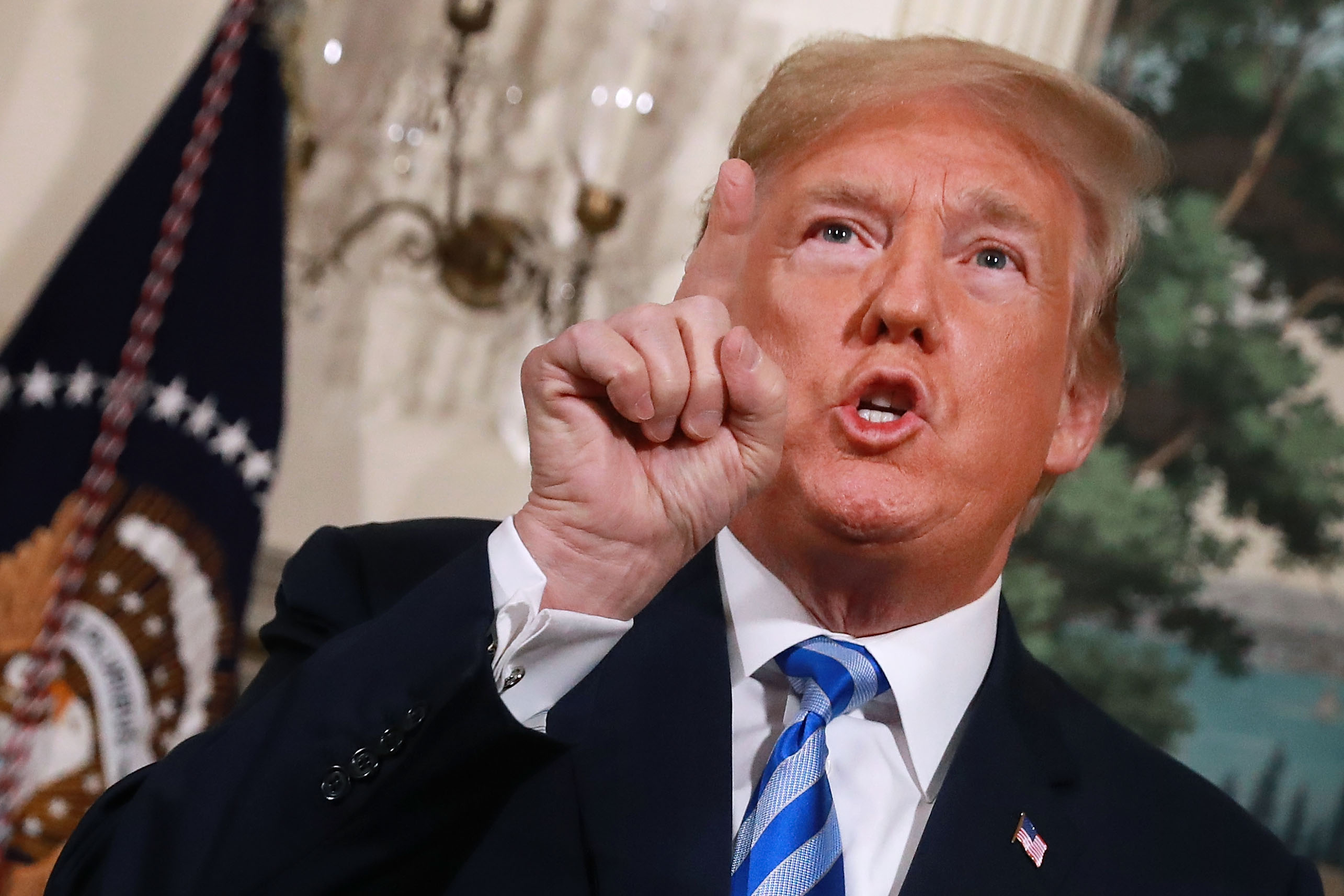 President Trump Makes Announcement On Iran Deal