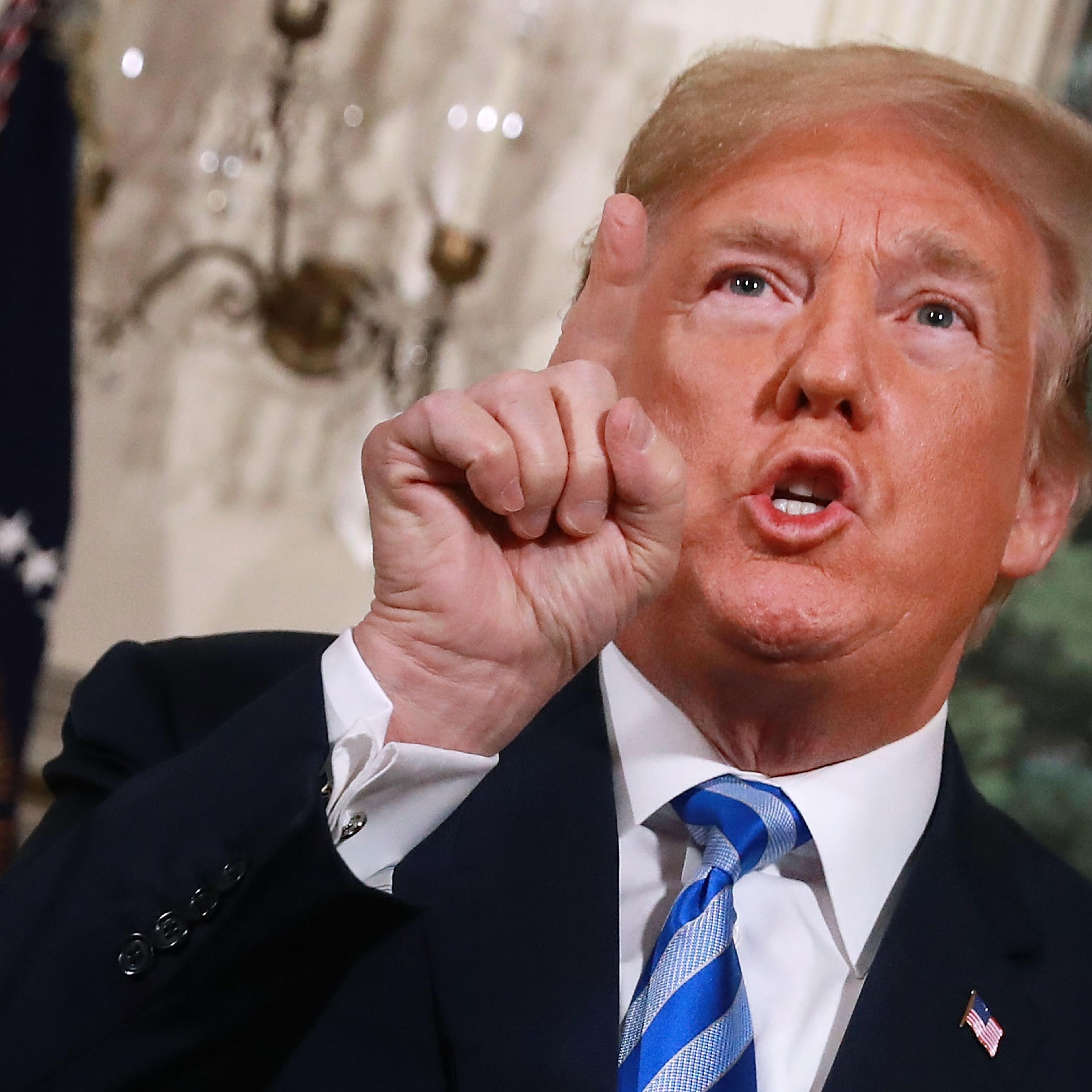 President Trump Makes Announcement On Iran Deal