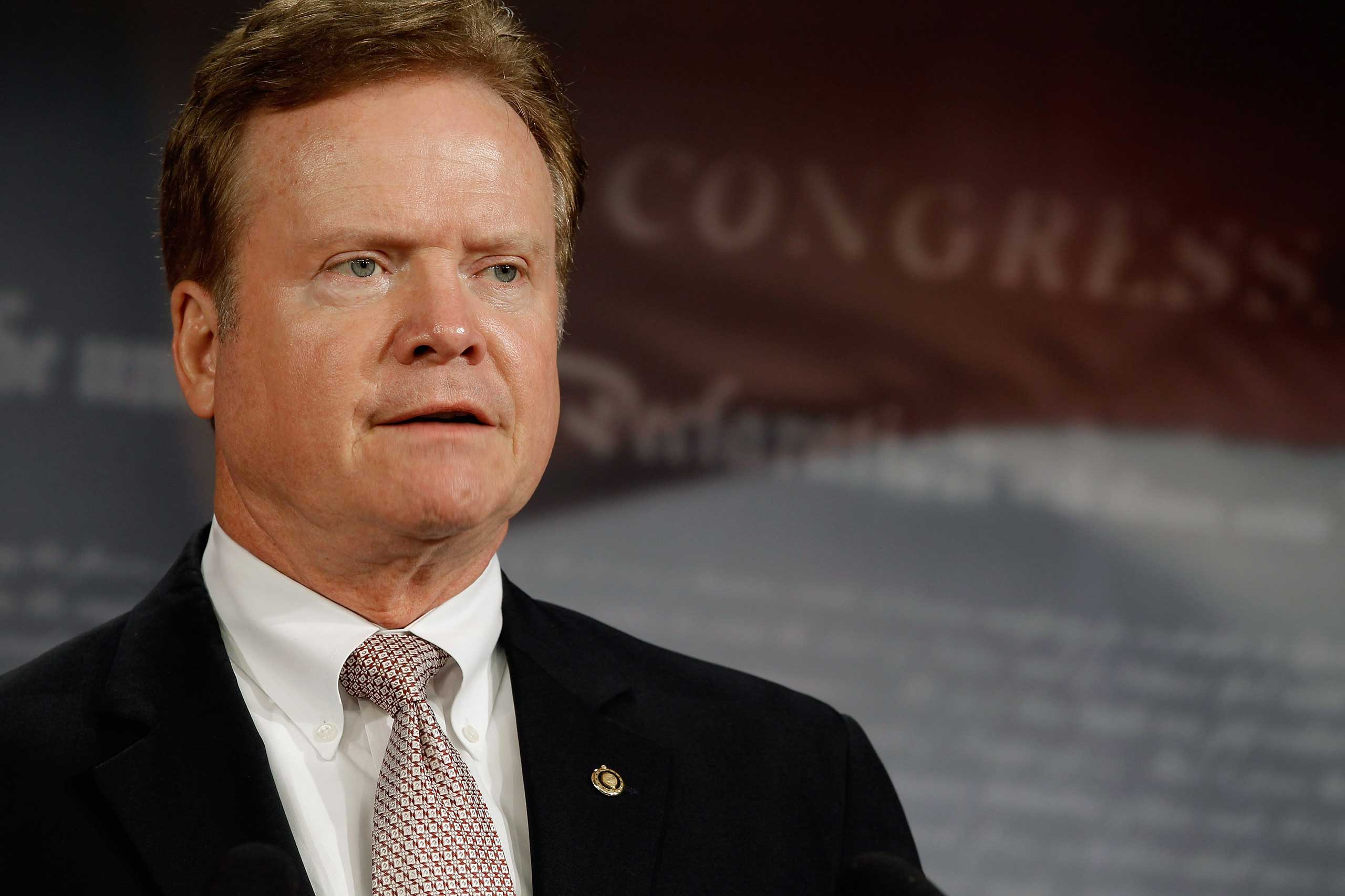 Then Sen. Jim Webb at the U.S. Capitol in Washington, DC, in 2012.